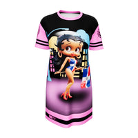 Gface Sporty T-shirt Dress Betty Boop Dominican Republic 
