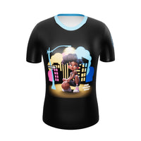 Women's T-shirt GFACE Basketball Girl Urban Concrete Jungle 