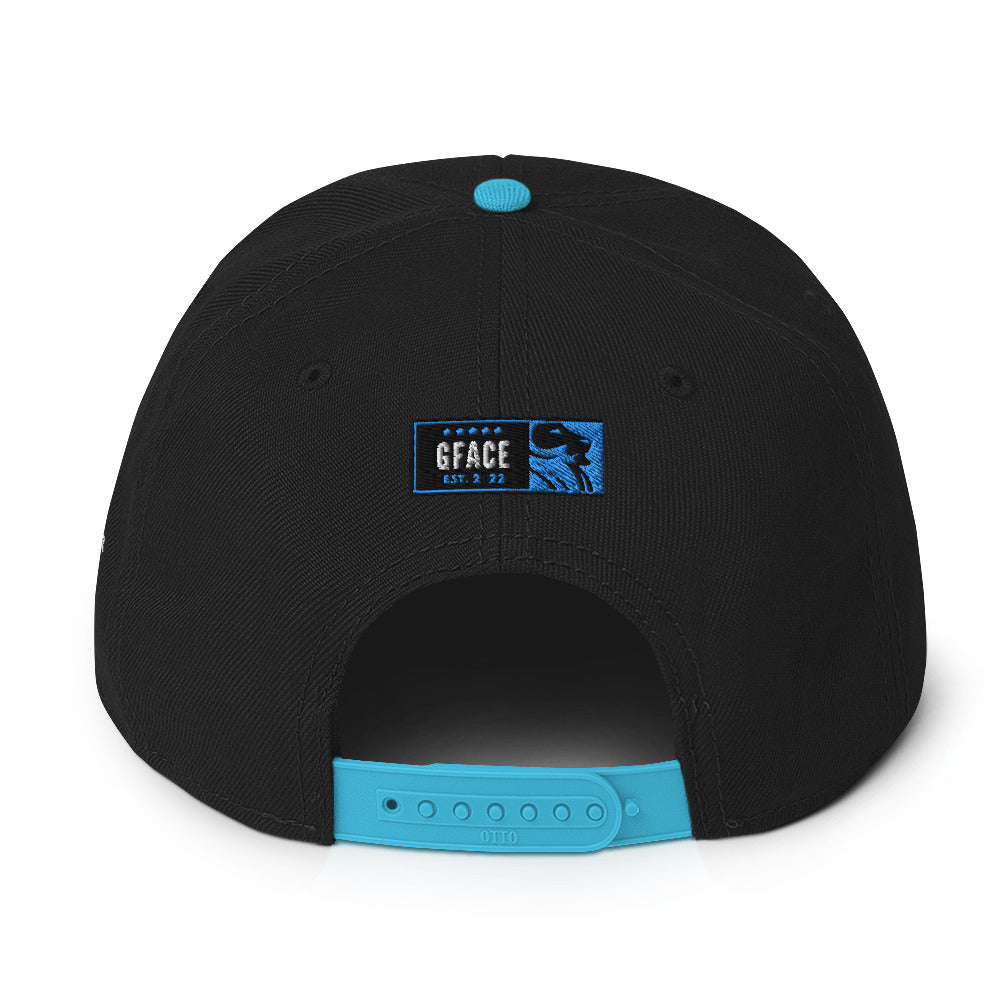 Gface Snapback Hat Blue Lion Logo