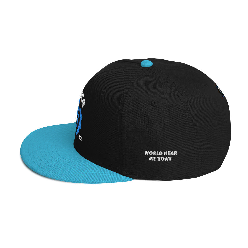 Gface Snapback Hat Blue Lion Logo