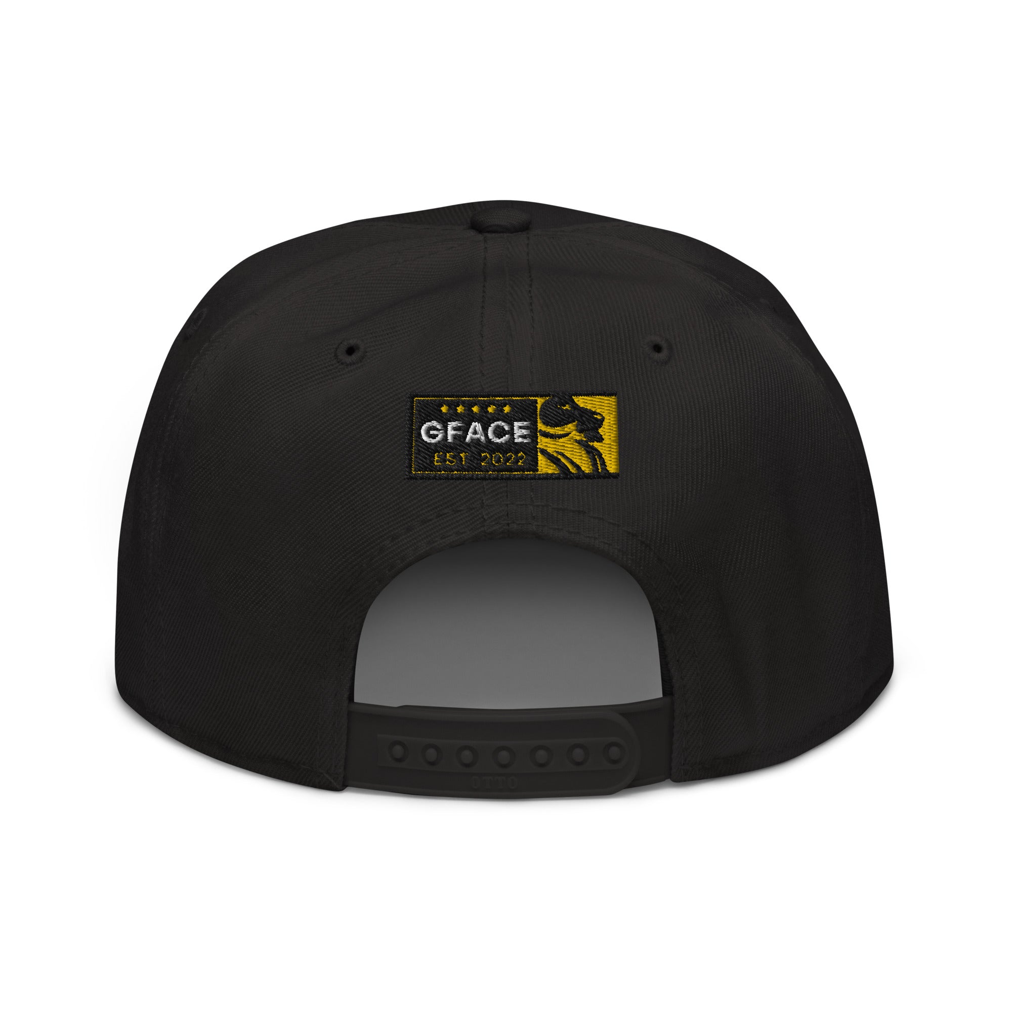 Gface Snapback Hat Gold Lion logo