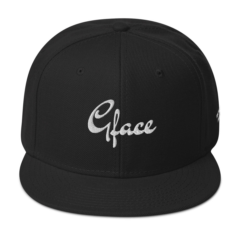 Gface Snapback Hat White Signature Series