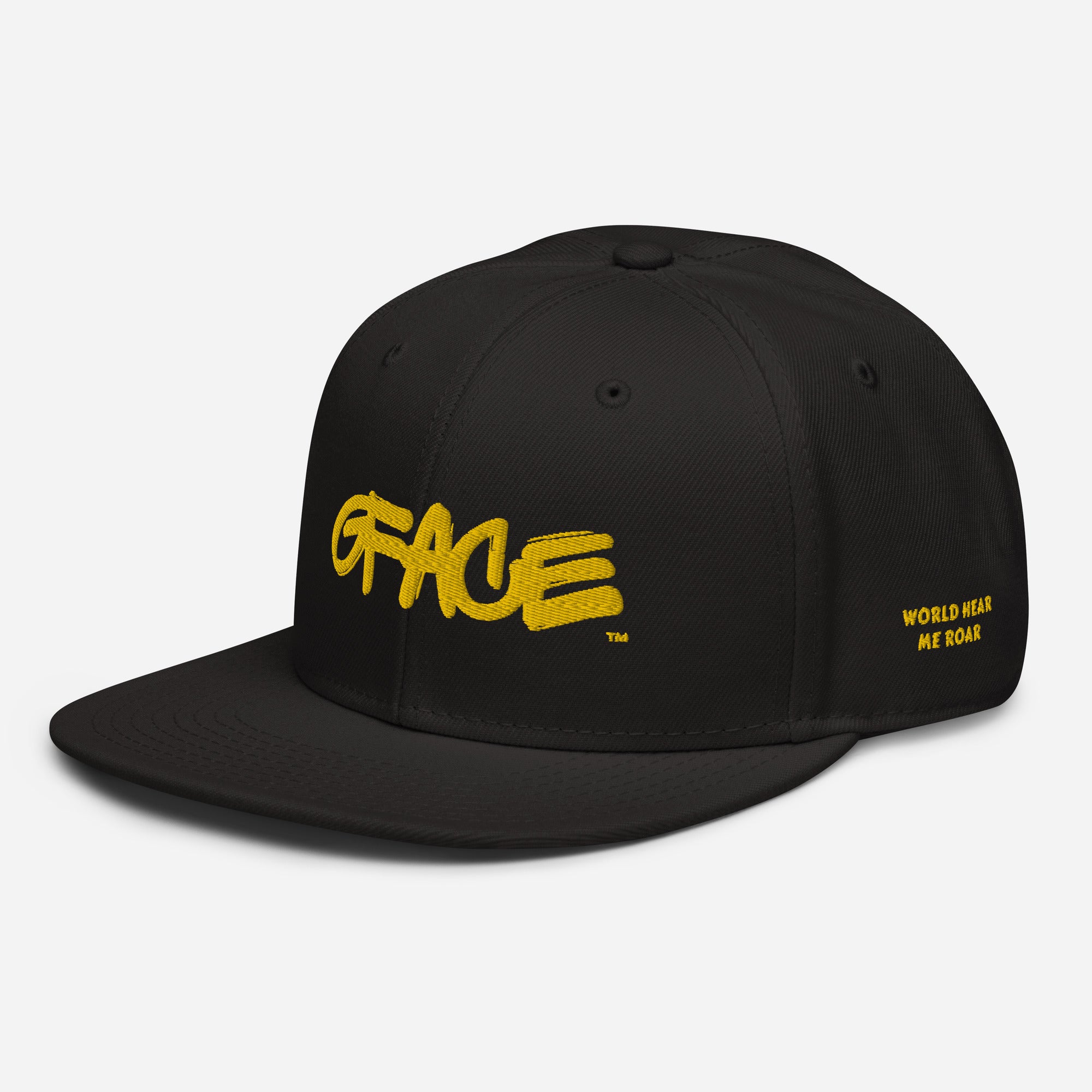 Gface Snapback Hat Gold Wild Style