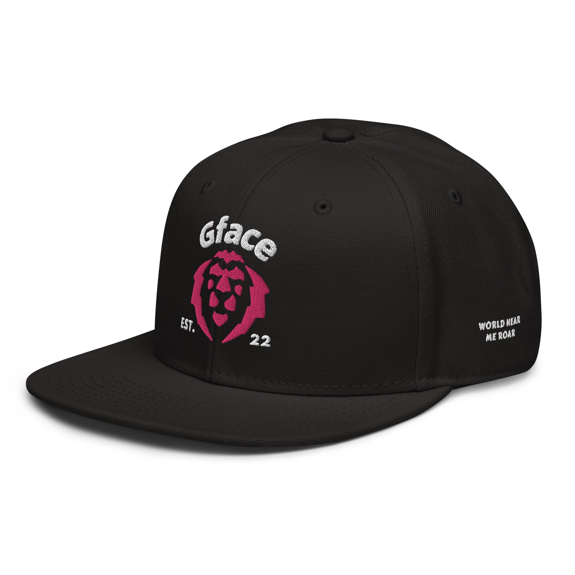 Snapback Hat Gface Pink Lion Logo