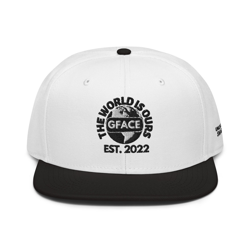 Snapback Cap White Gface The World Is Ours