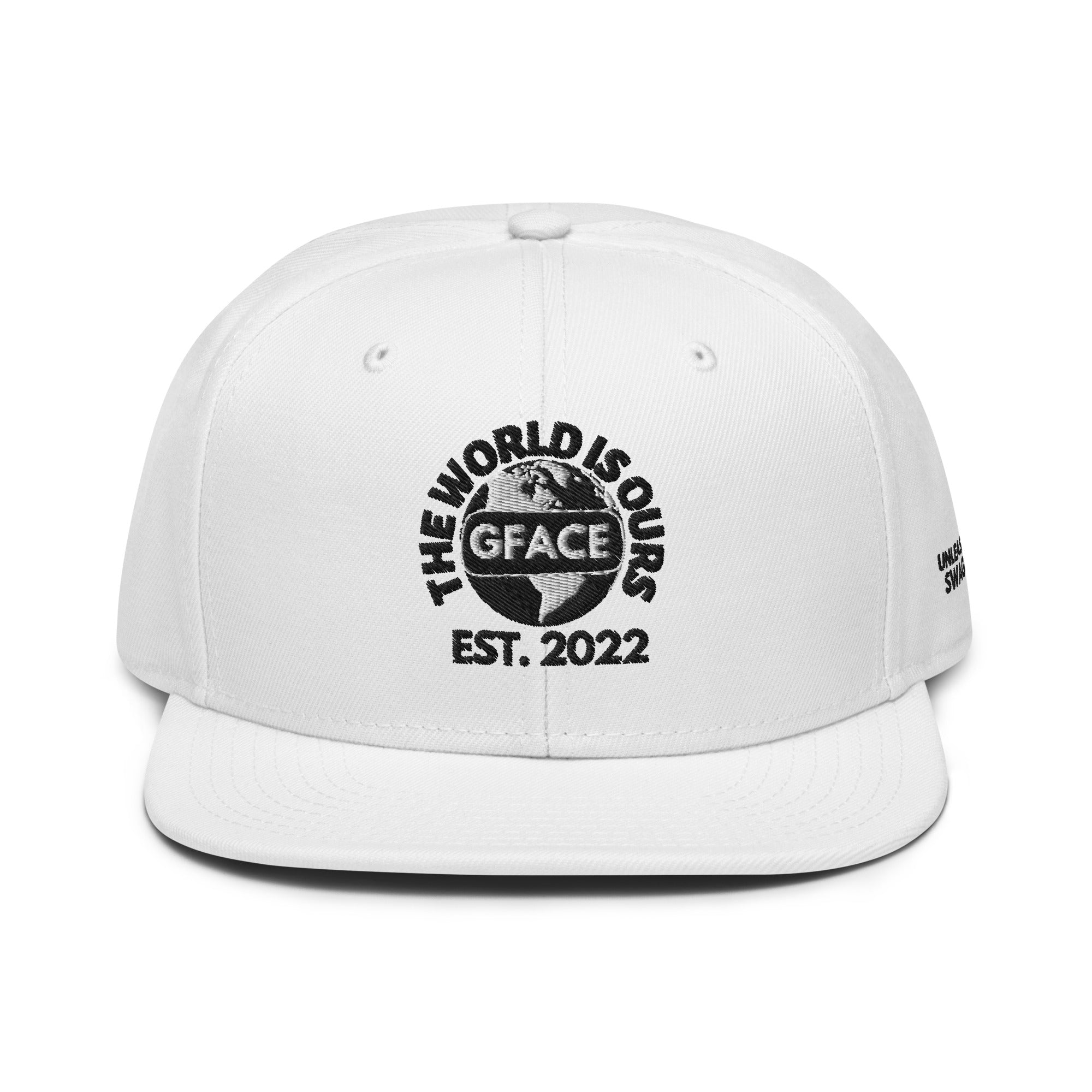 Snapback Cap White Gface The World Is Ours