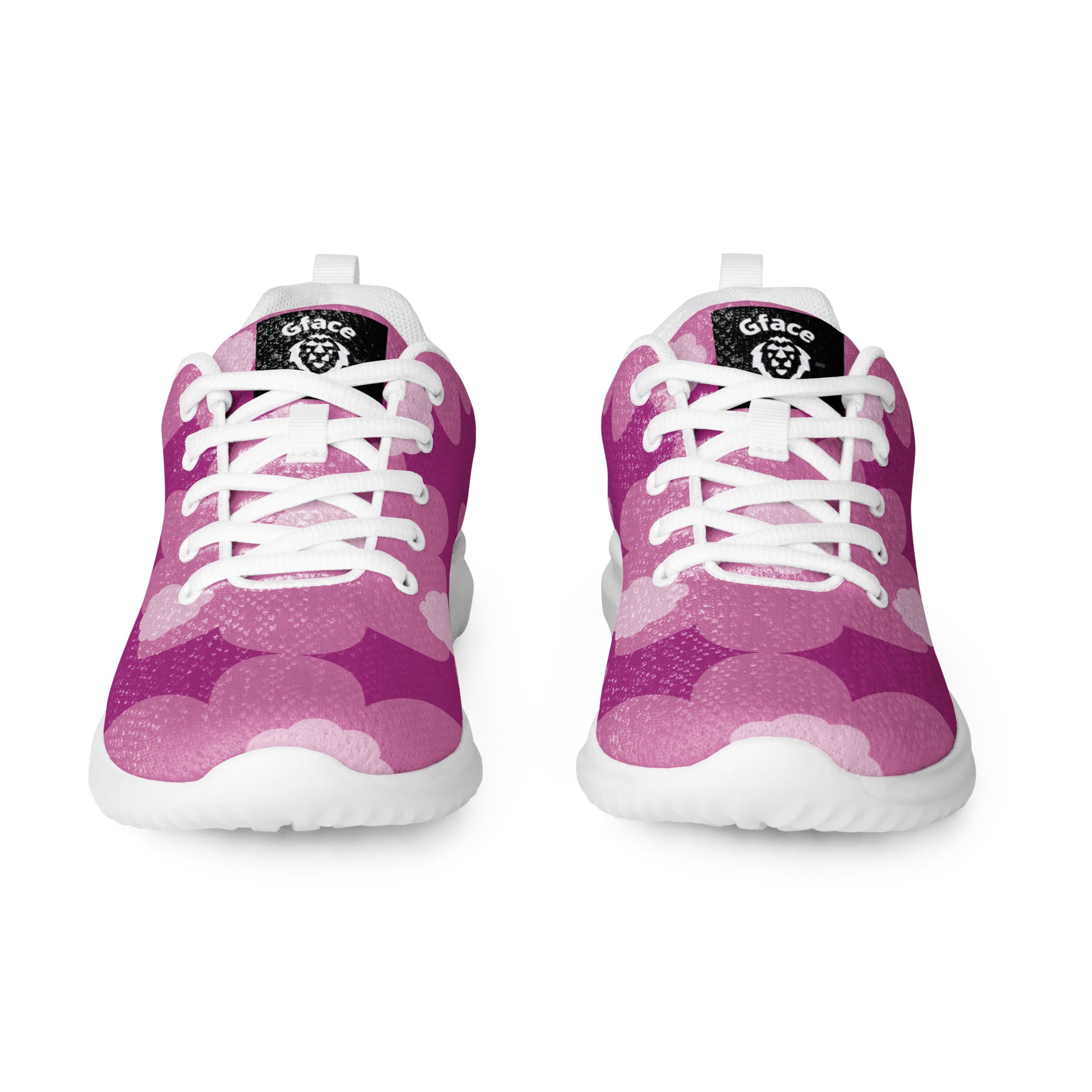 Women’s Pink Flower Abstract GFACE Athletic Sneakers