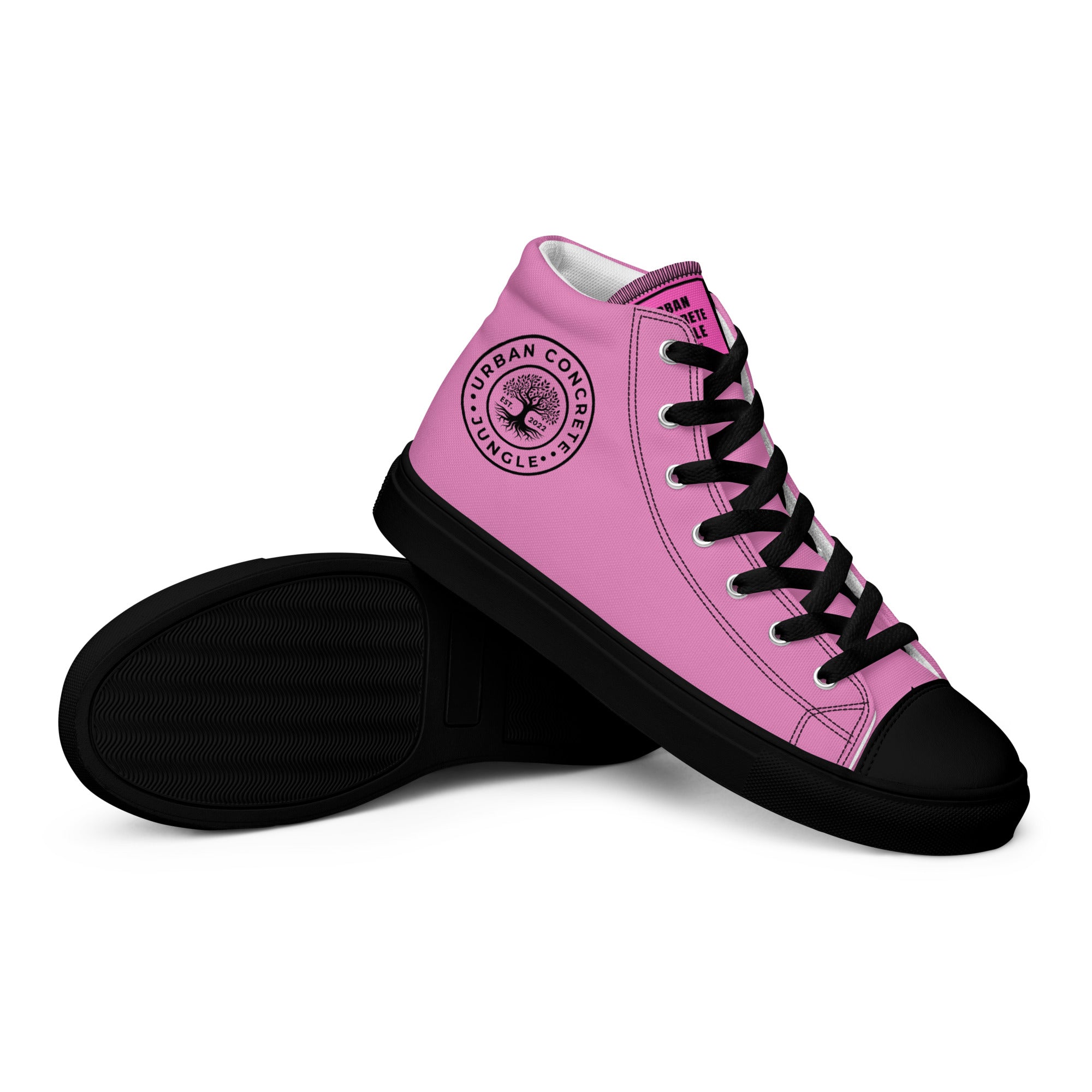 Women’s high top canvas Gface Pink Urban Concrete Jungle Kicks