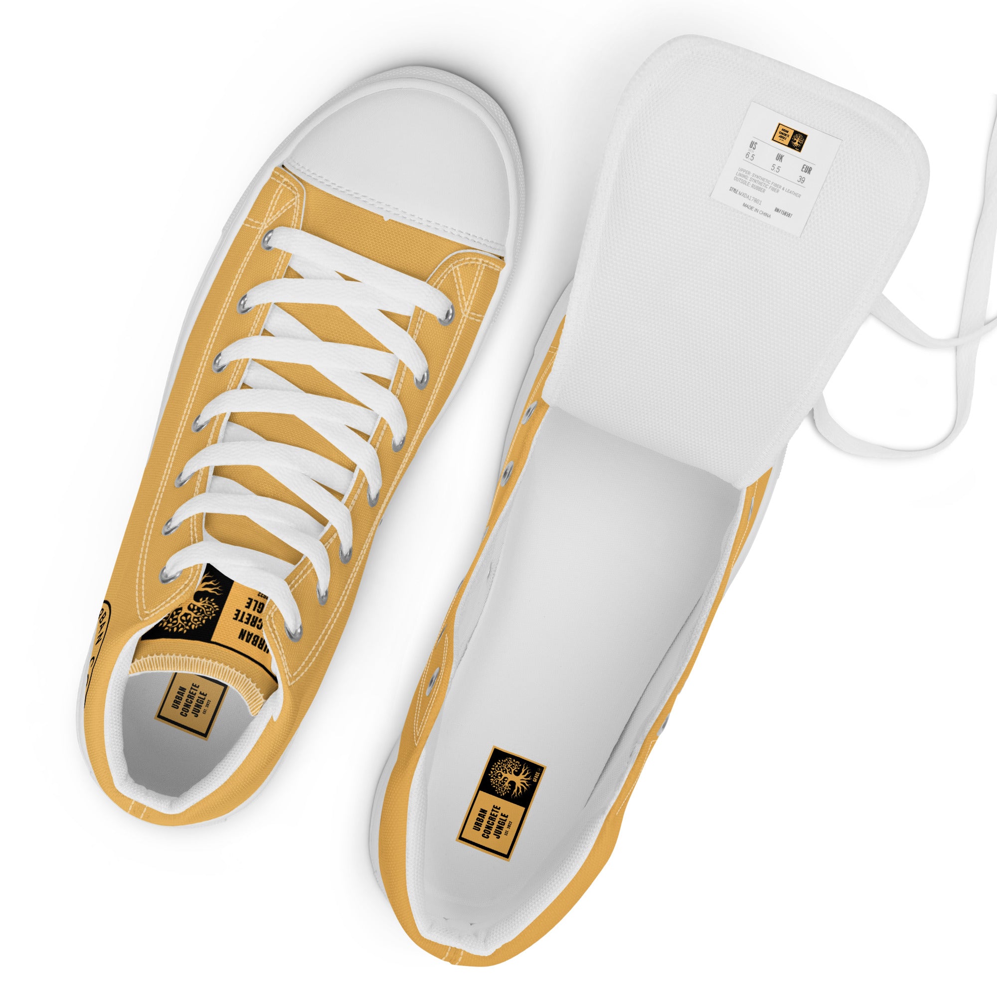 Women’s high top canvas GFACE Gold Urban Concrete Jungle Kicks