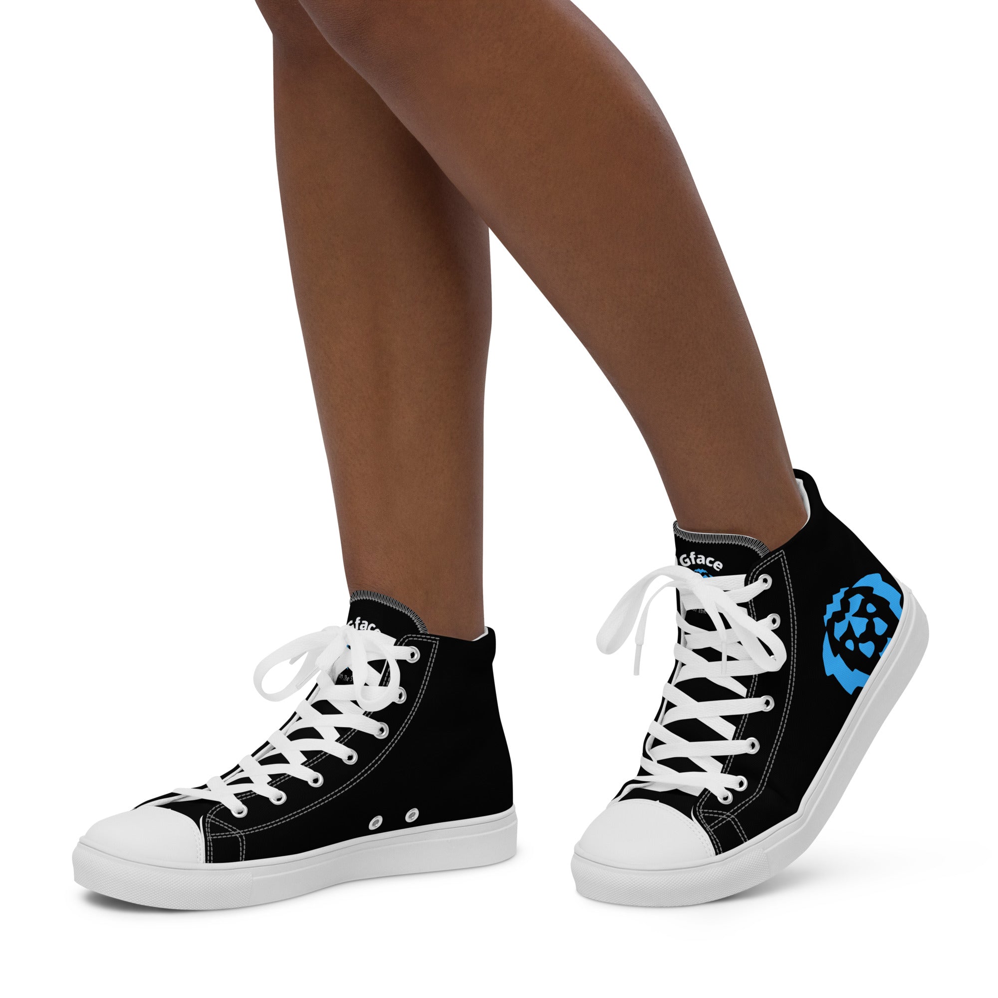 Women’s high top canvas GFACE Blue Lion Unleash The Swagger kicks