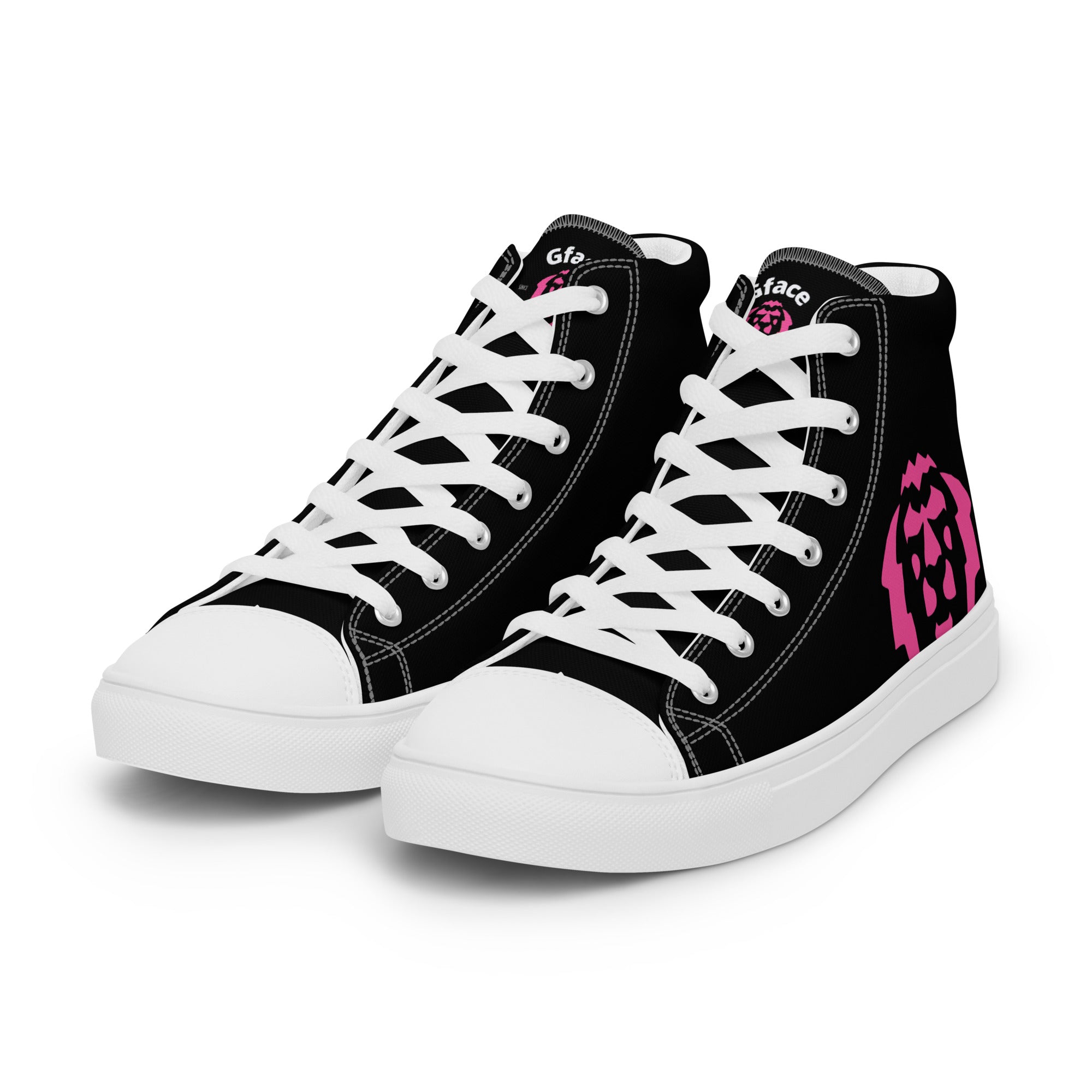 Women’s high top canvas GFACE Pink Lion  kicks