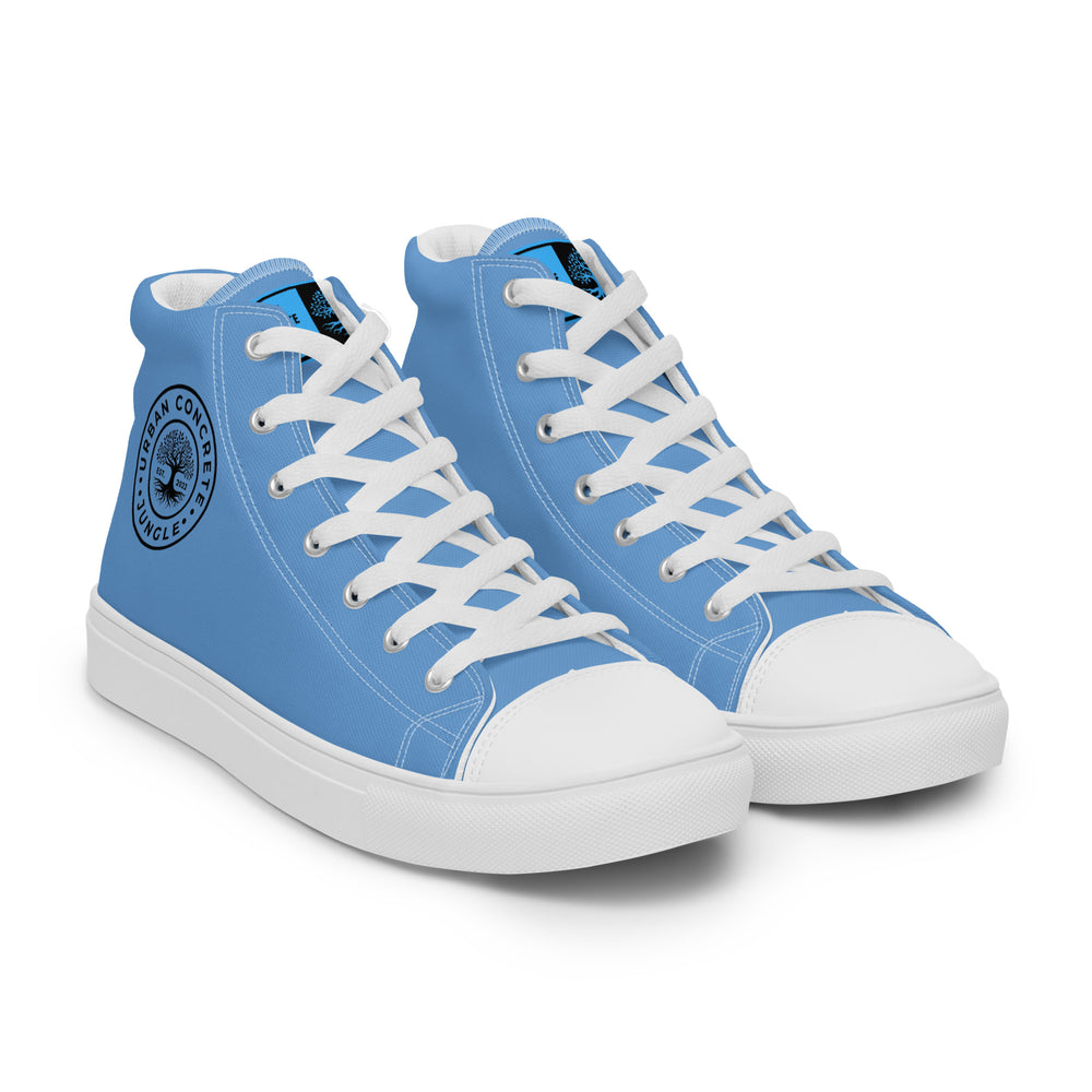 Women’s high top canvas GFACE Blue Urban Concrete Jungle Kicks