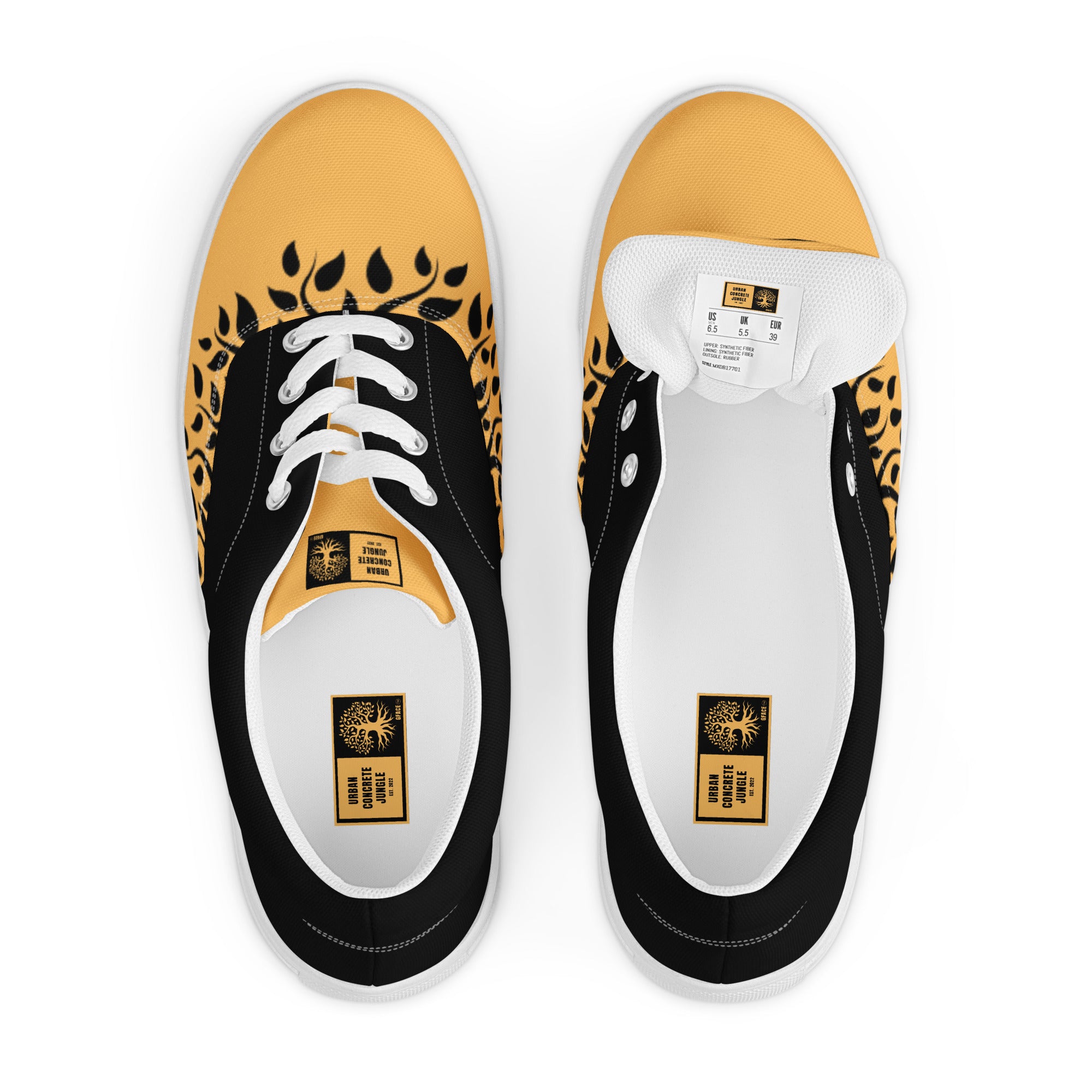 Women’s lace-up canvas Gface Gold Urban Concrete Jungle kicks