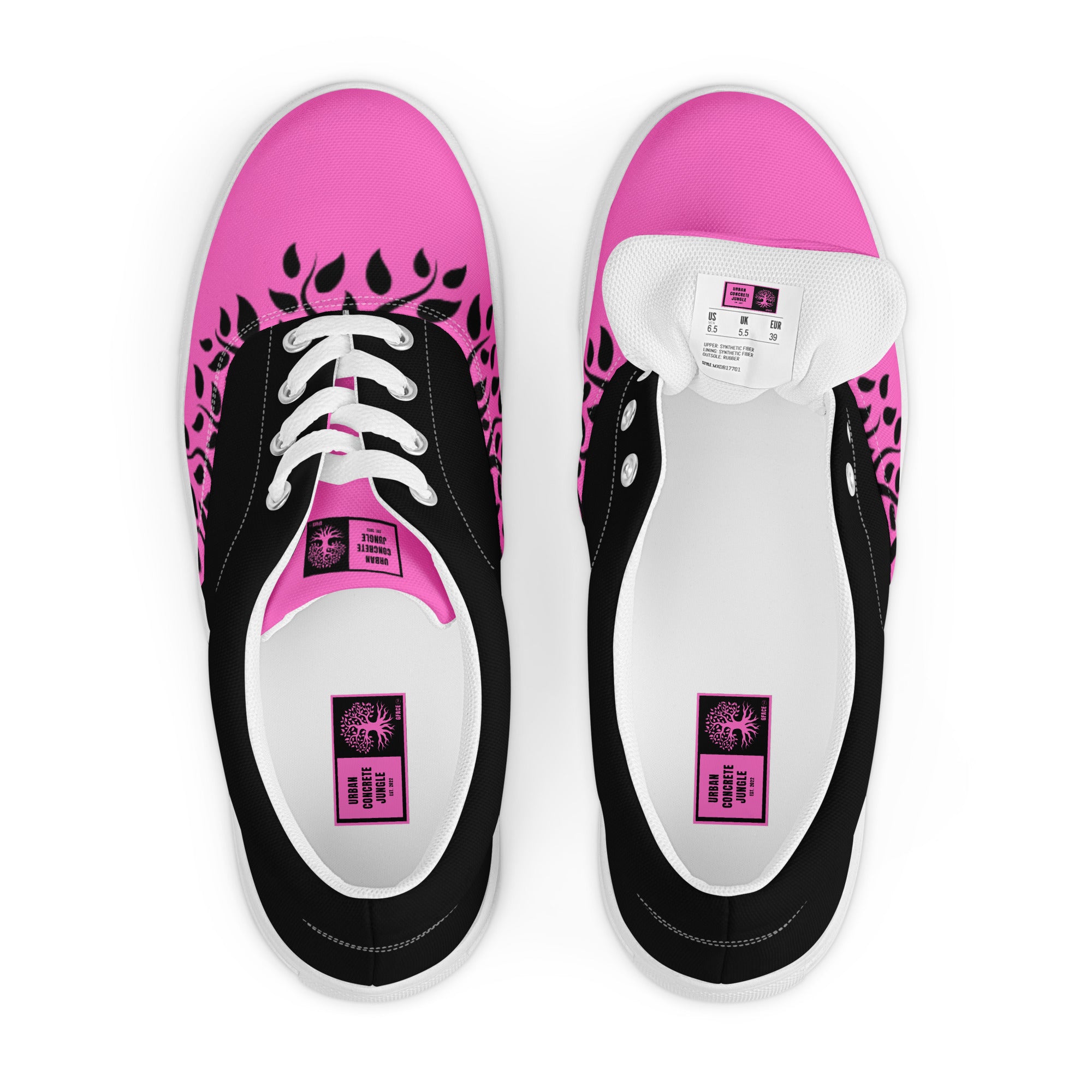 Women’s lace-up canvas Gface Pink Urban Concrete Jungle Kicks