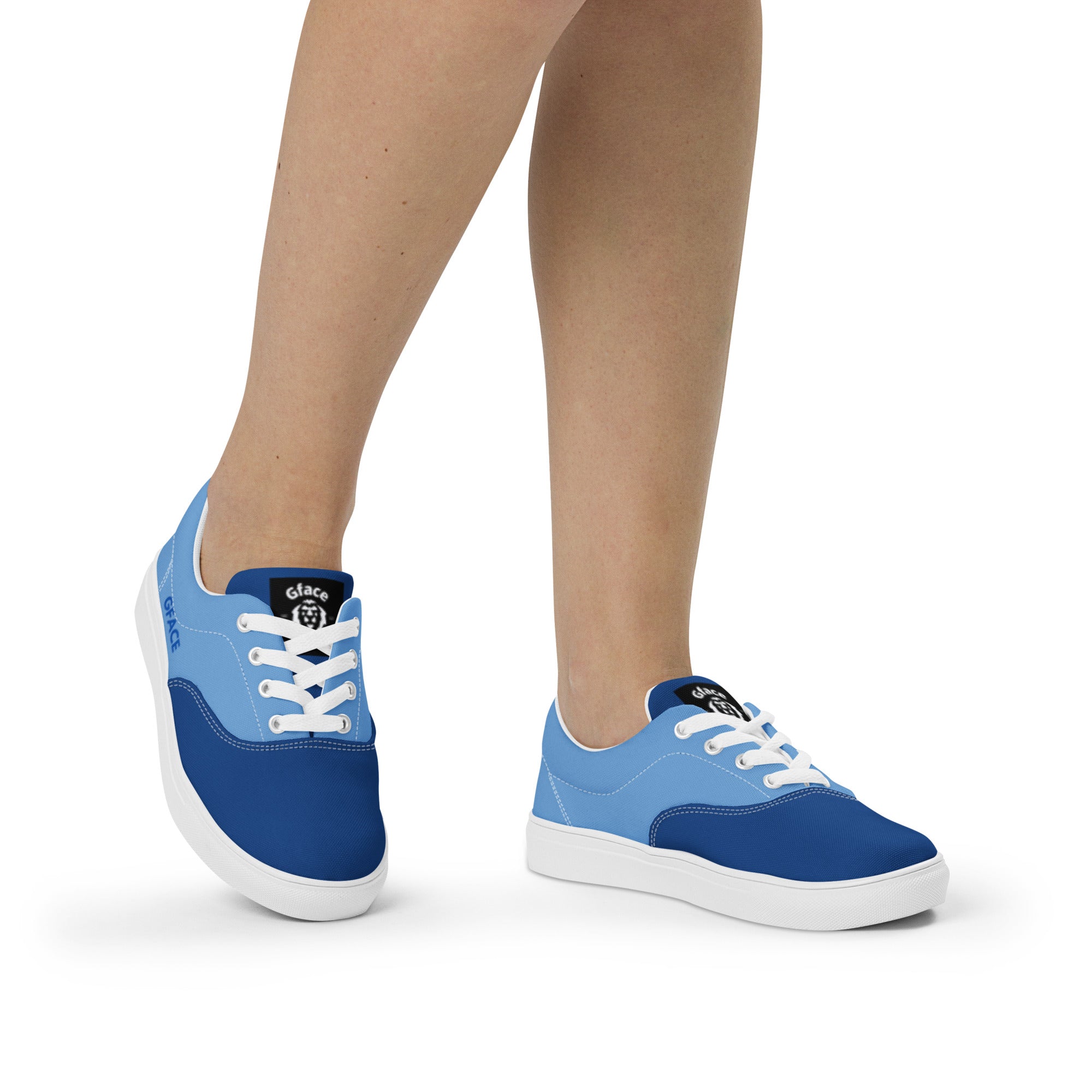 Women’s blue canvas GFACE Kicks