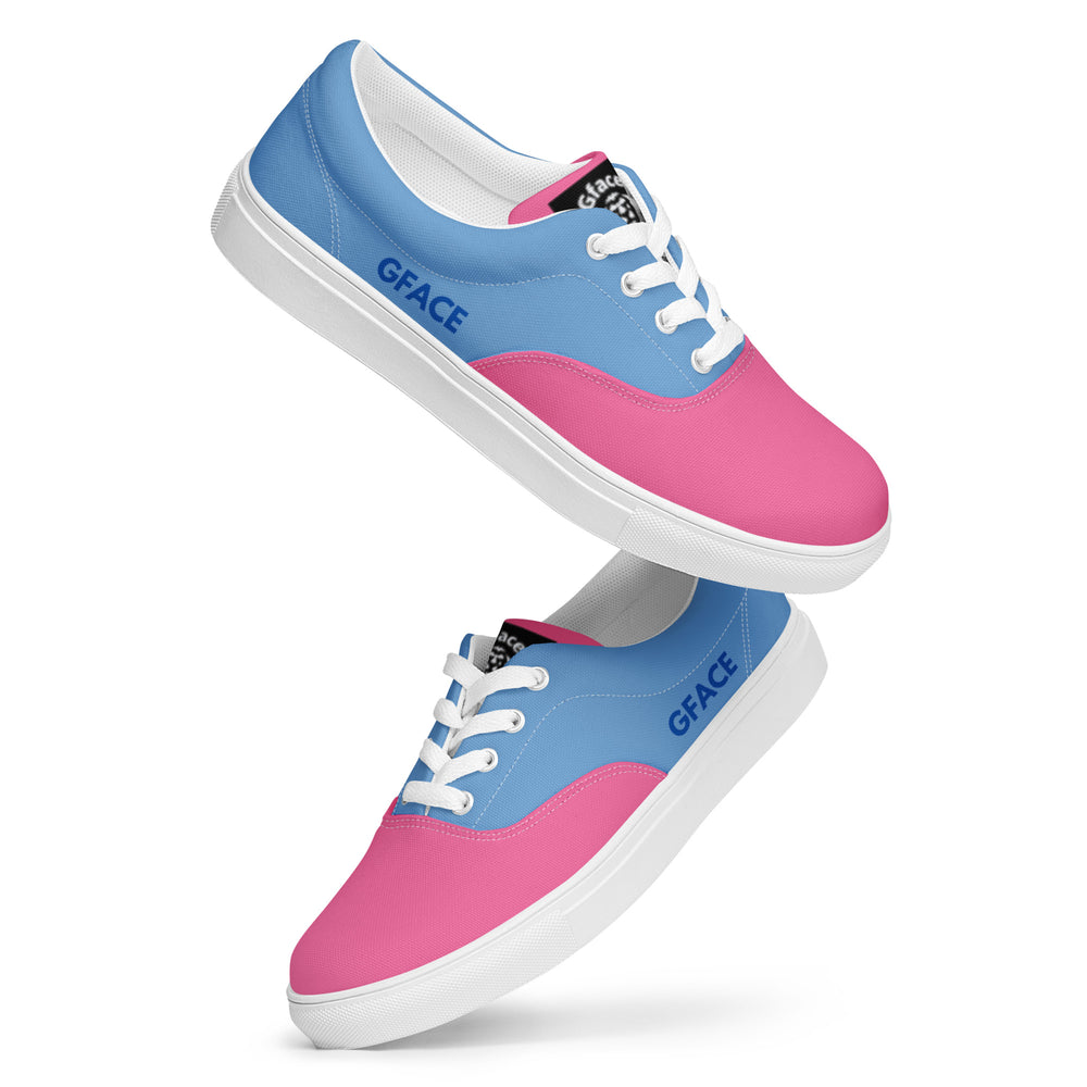 Women’s (blue/pink) canvas GFACE Kicks