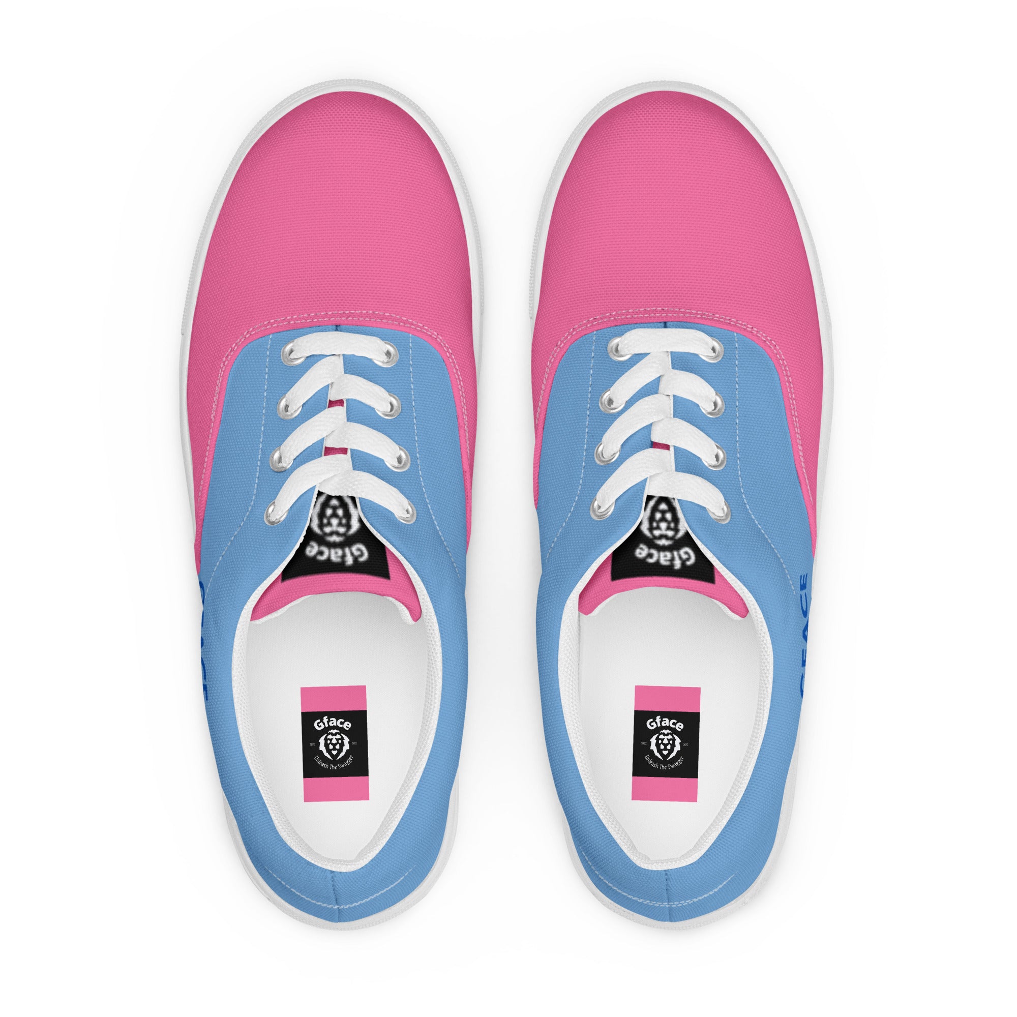 Women’s (blue/pink) canvas GFACE Kicks