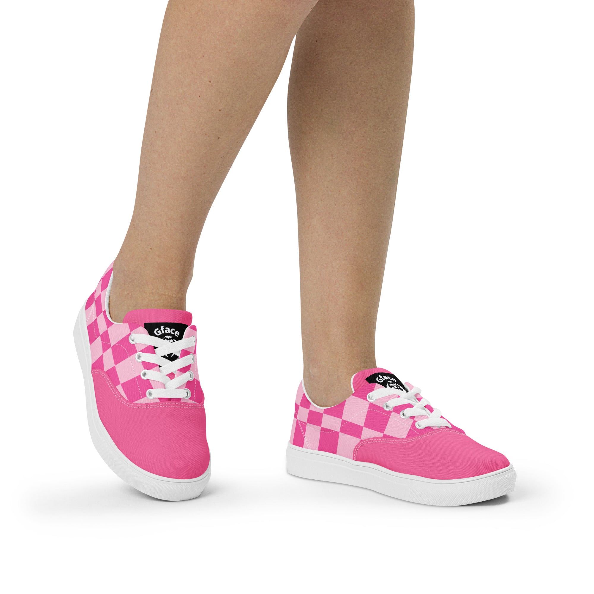 Women’s Pink Checker GFACE Kicks