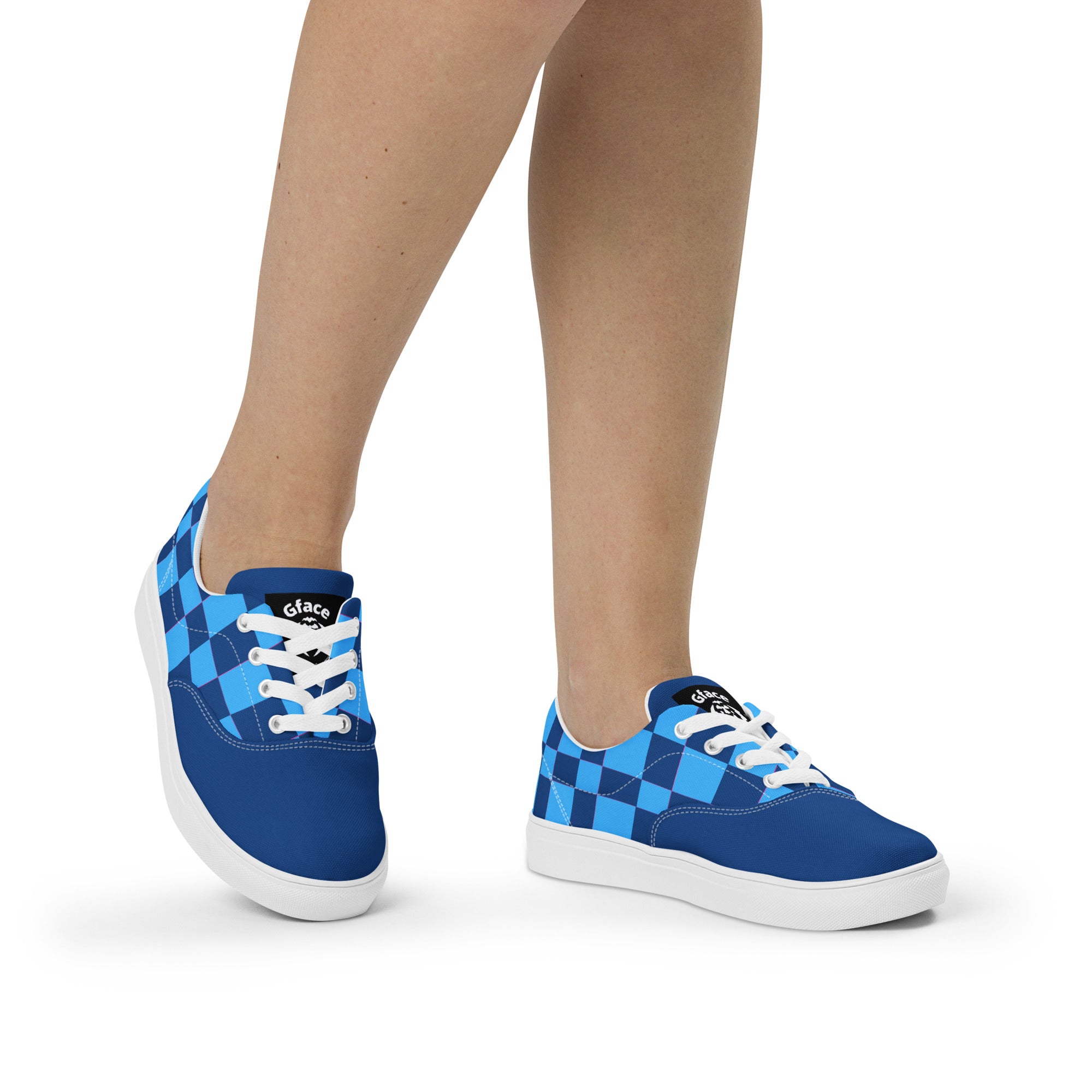 Women’s Blue Checker GFACE Kicks