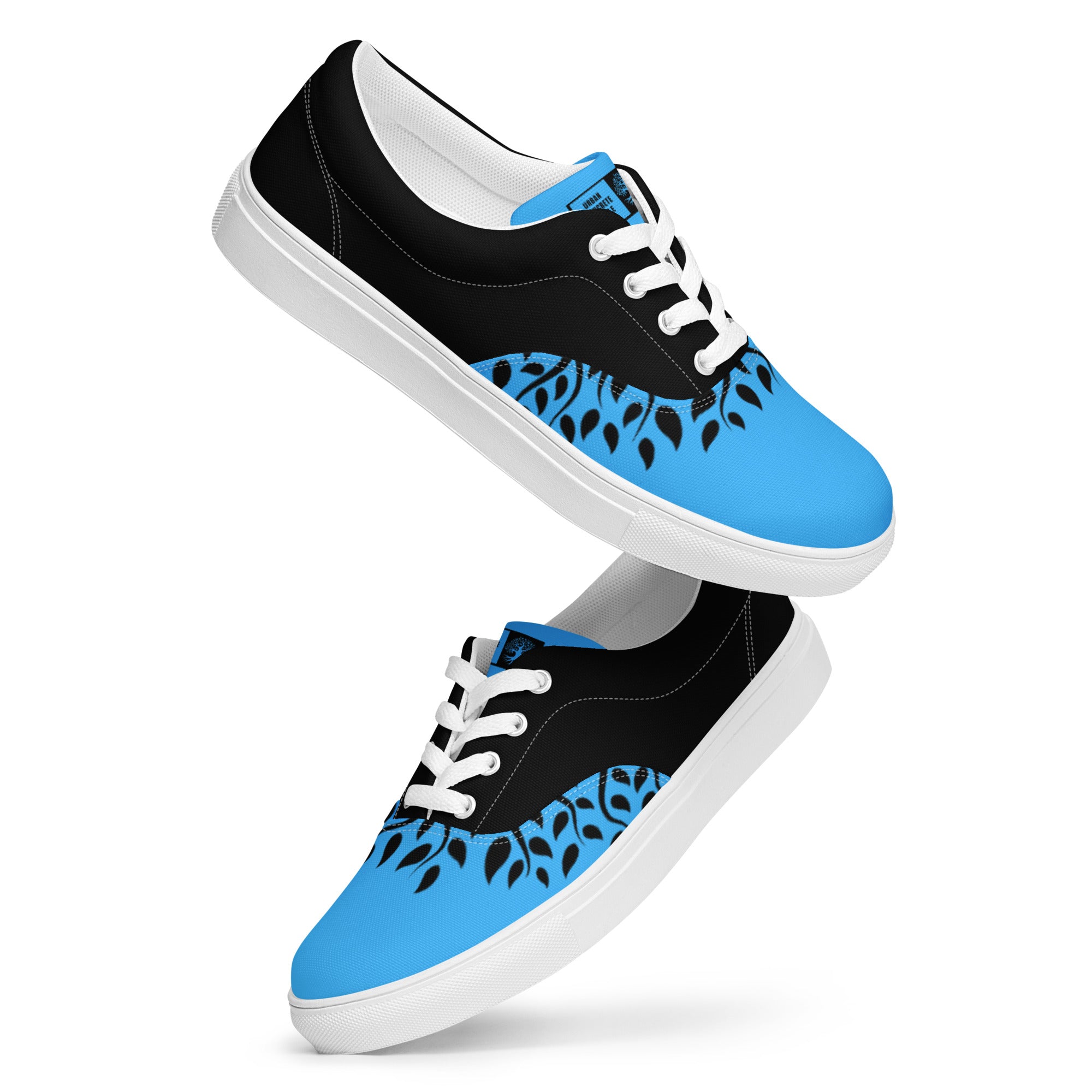 Women’s lace-up canvas Gface Blue Urban Concrete Jungle Kicks