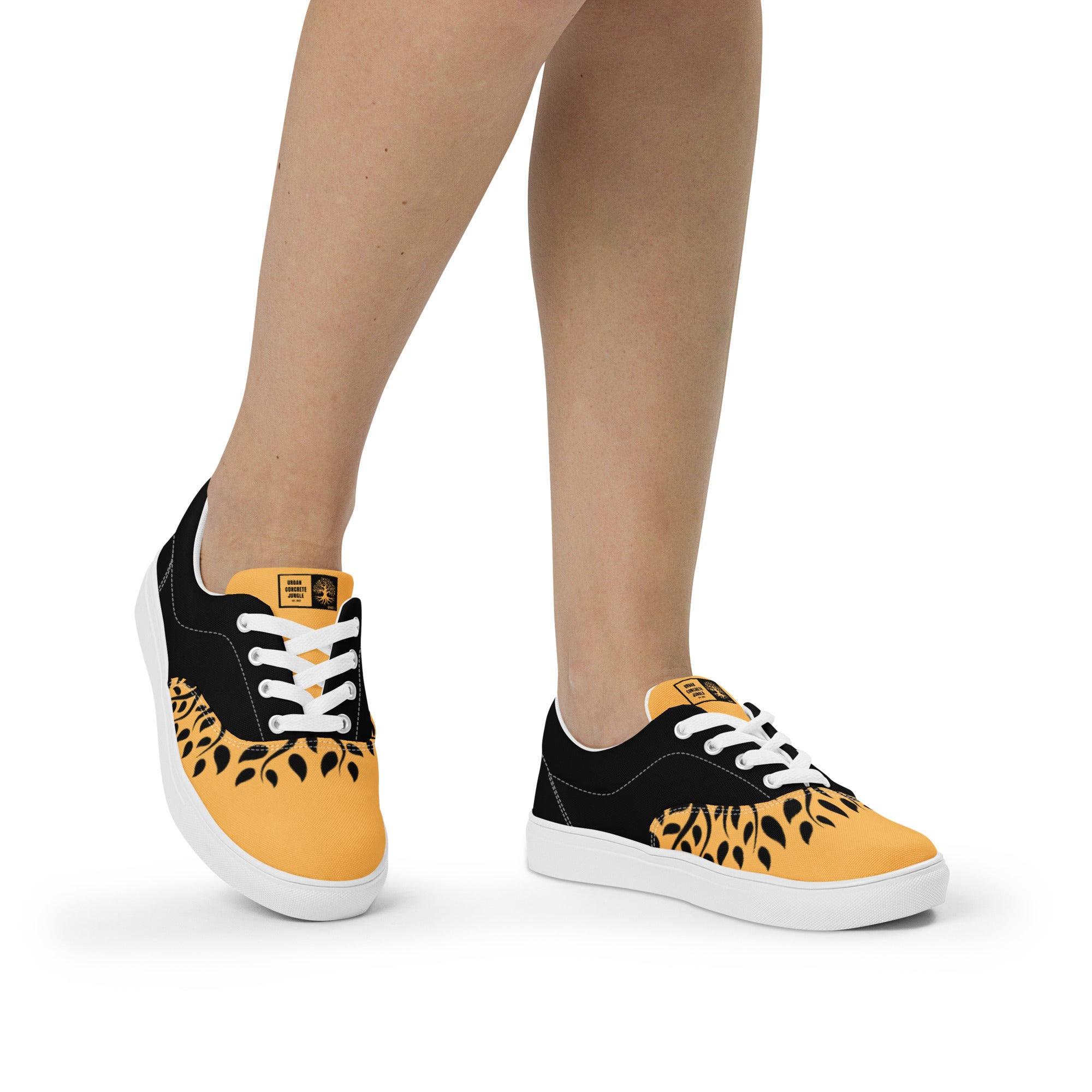 Women’s lace-up canvas Gface Gold Urban Concrete Jungle kicks