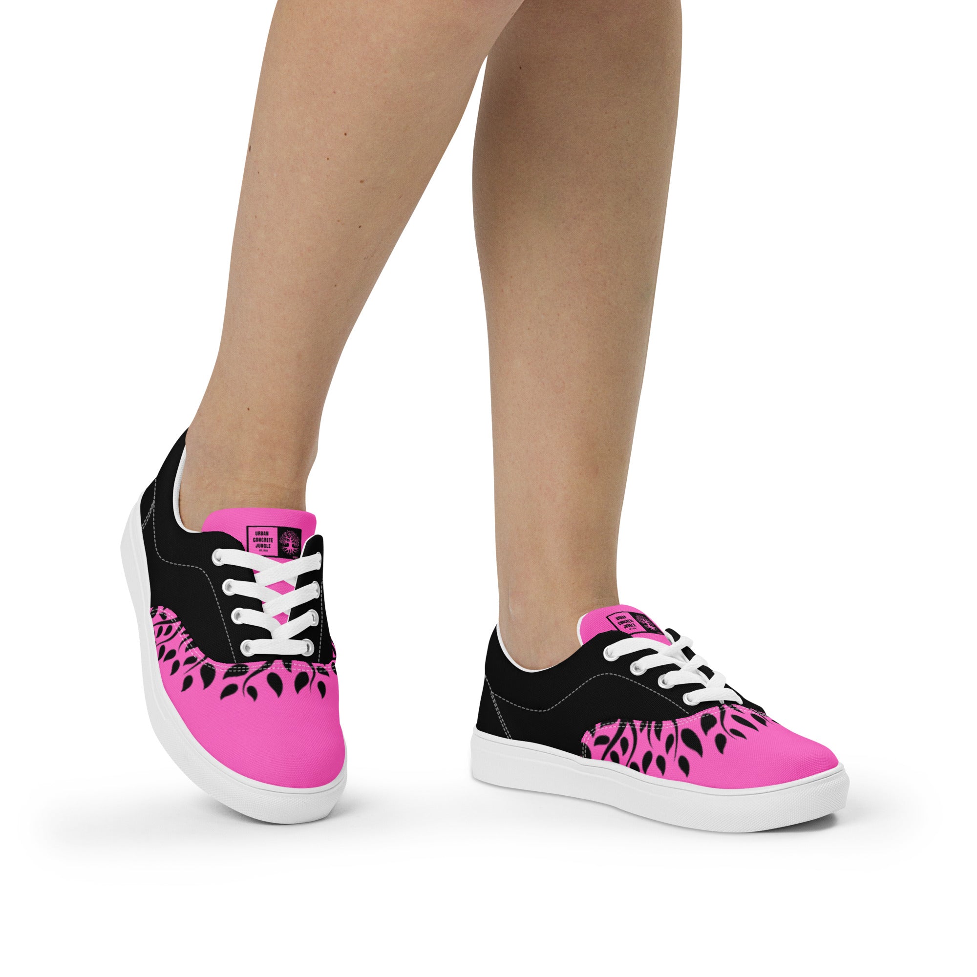 Women’s lace-up canvas Gface Pink Urban Concrete Jungle Kicks