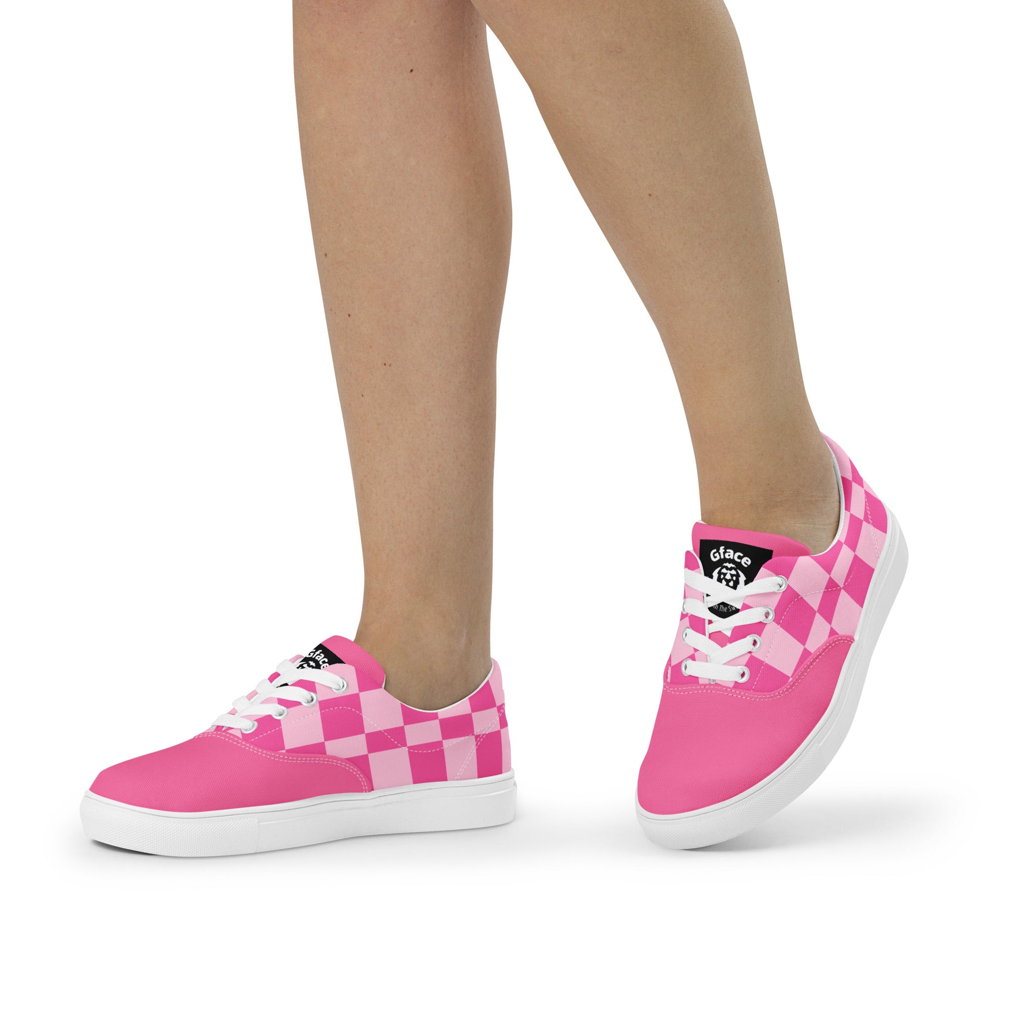 Women’s Pink Checker GFACE Kicks