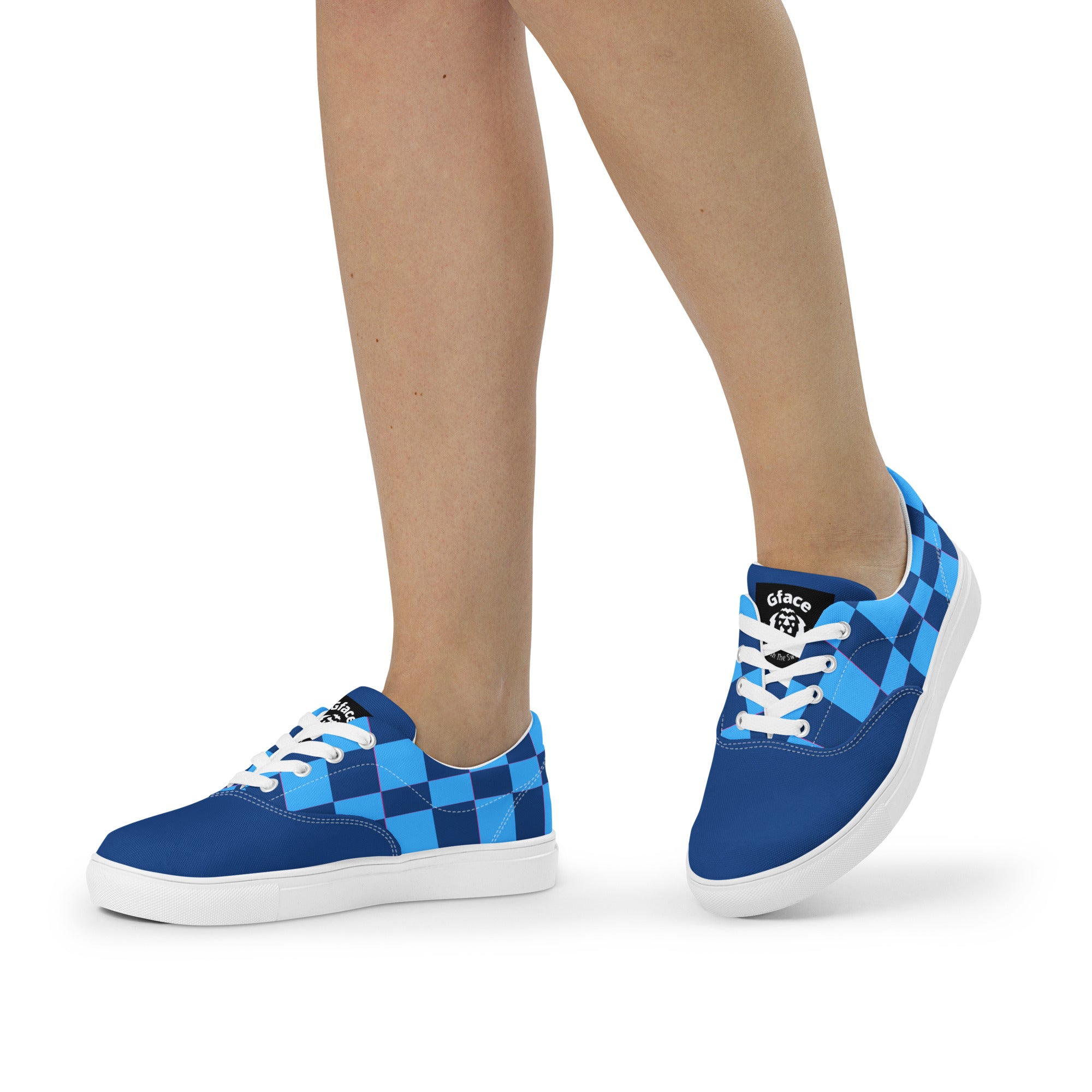 Women’s Blue Checker GFACE Kicks