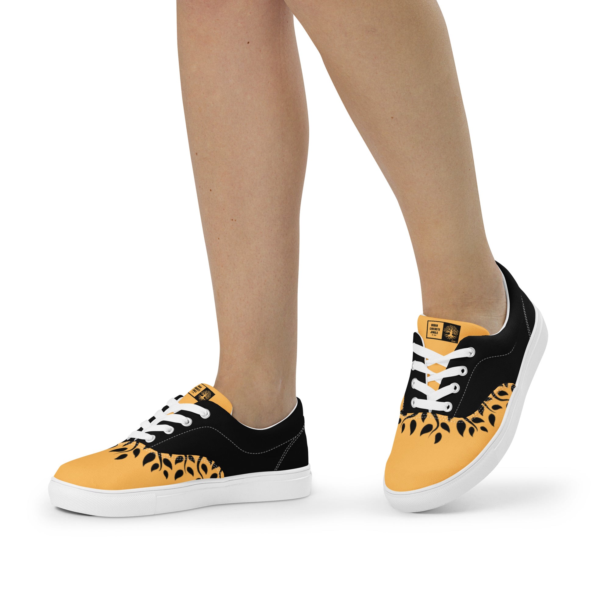 Women’s lace-up canvas Gface Gold Urban Concrete Jungle kicks