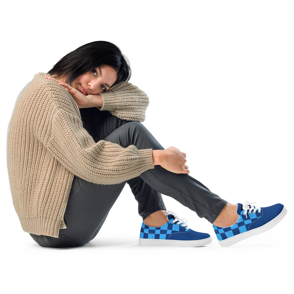 Women’s Blue Checker GFACE Kicks