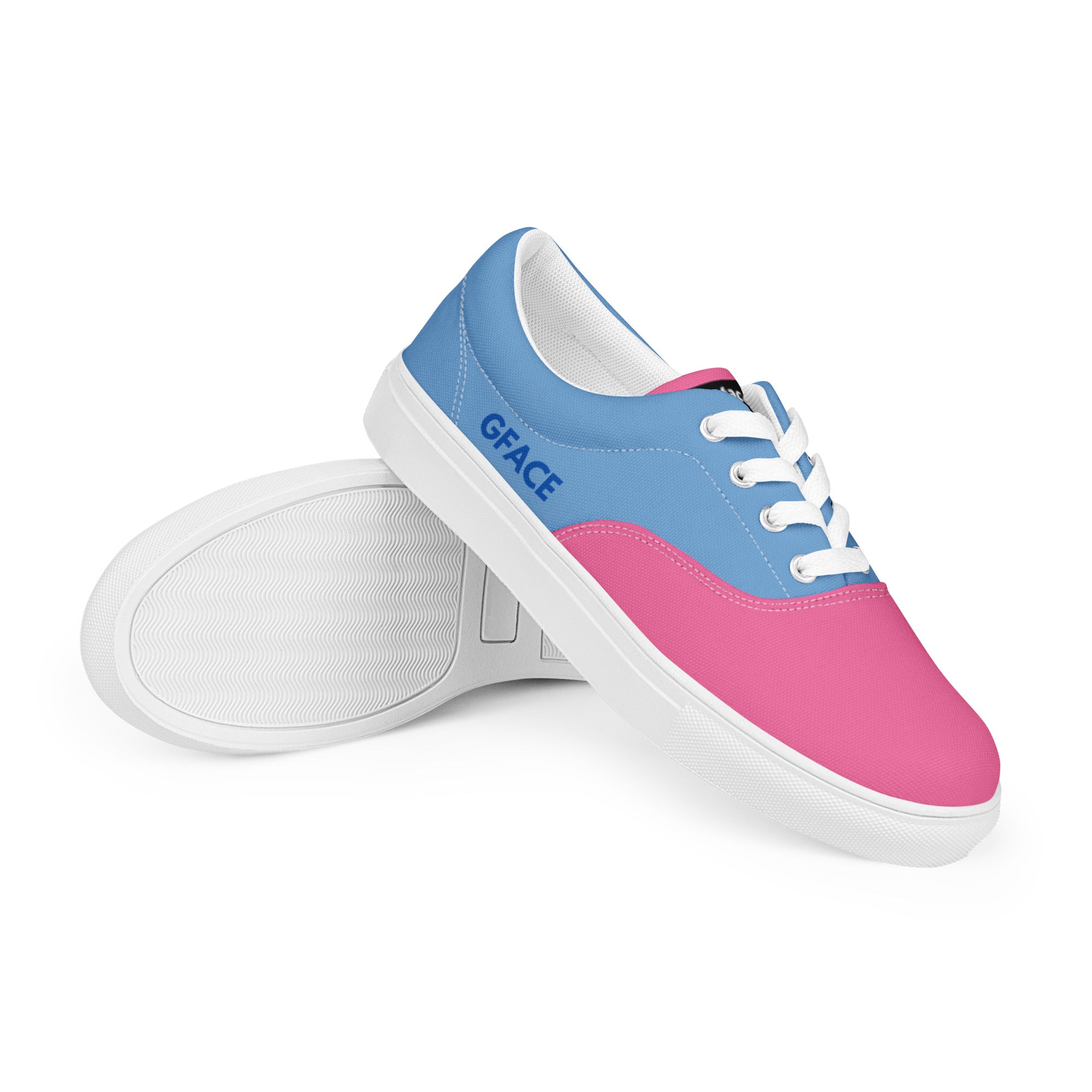 Women’s (blue/pink) canvas GFACE Kicks