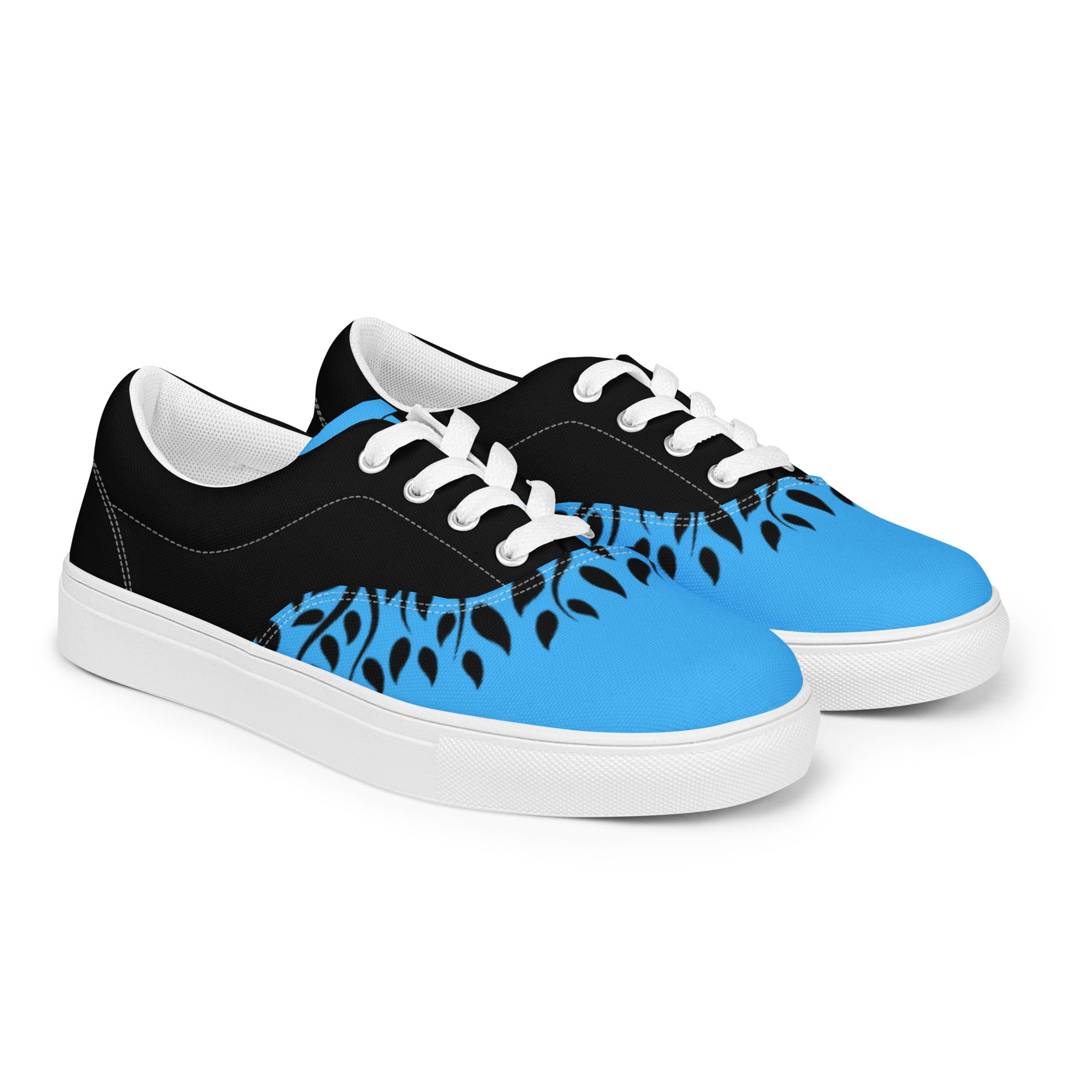 Women’s lace-up canvas Gface Blue Urban Concrete Jungle Kicks