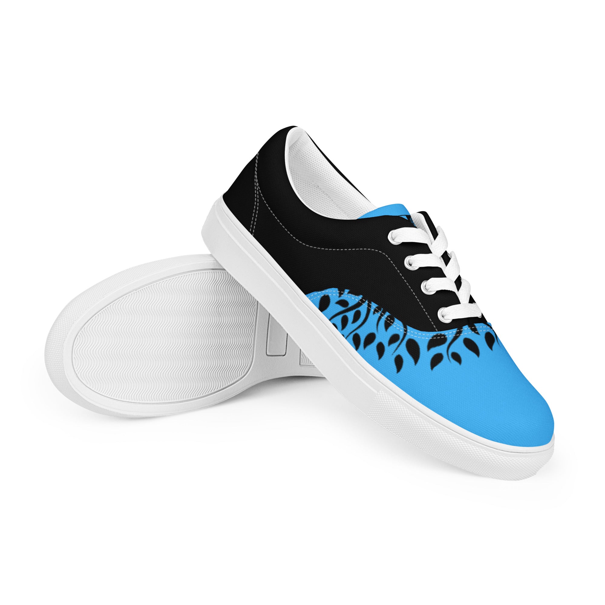 Women’s lace-up canvas Gface Blue Urban Concrete Jungle Kicks