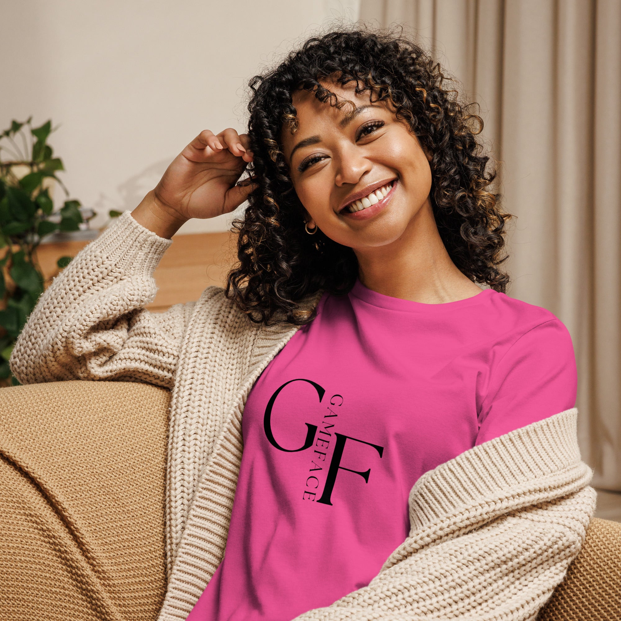 Gface Women's Relaxed T-Shirt GameFace logo (multi-color)