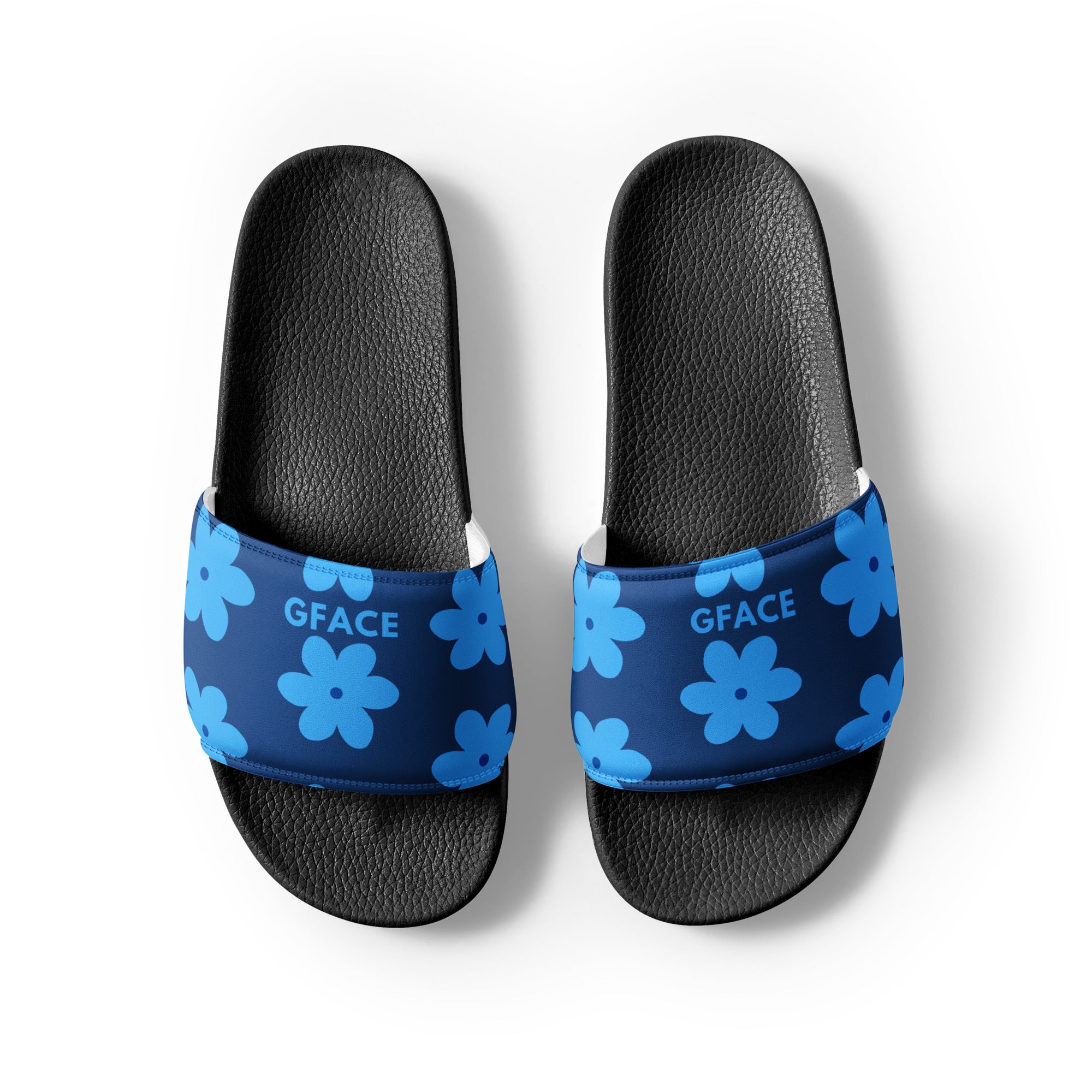 Women's Blue Flower GFACE slides