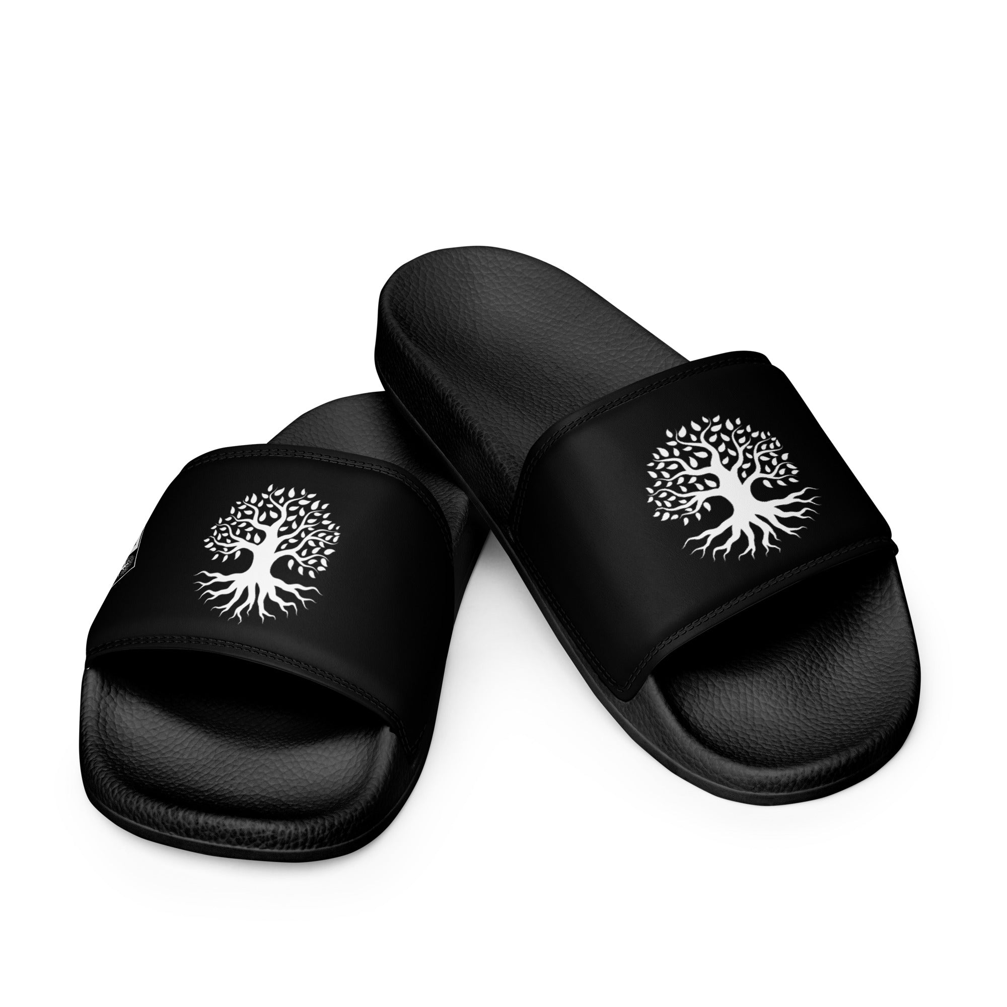 Women's slides Gface White Urban Concrete Jungle