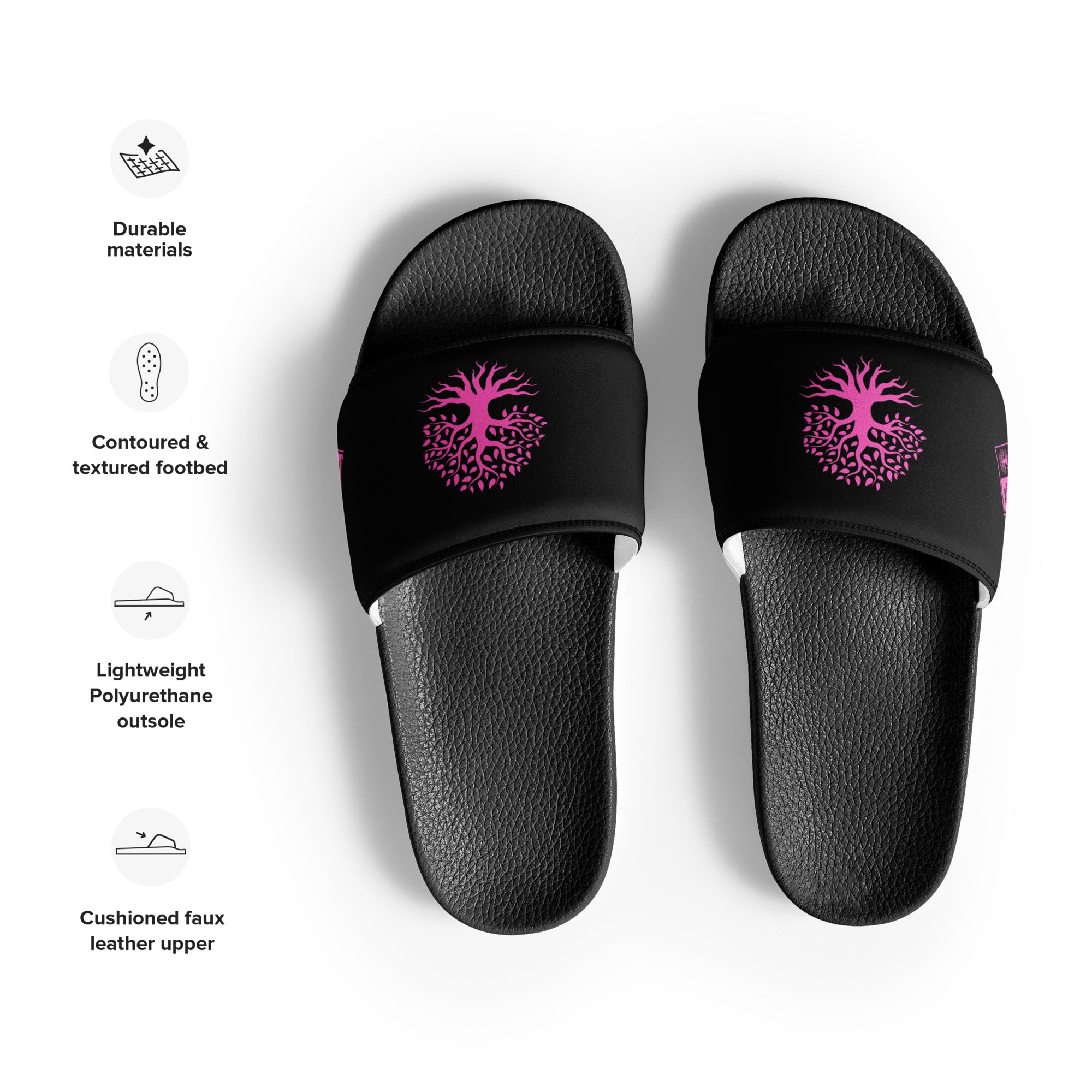 Women's slides Gface Pink Urban Concrete Jungle