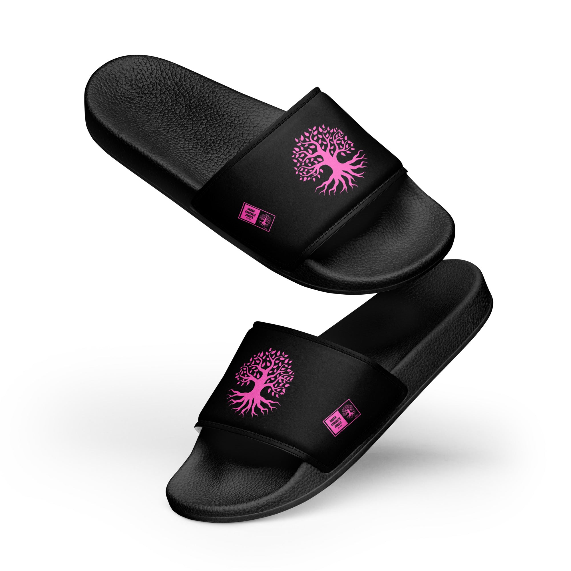 Women's slides Gface Pink Urban Concrete Jungle