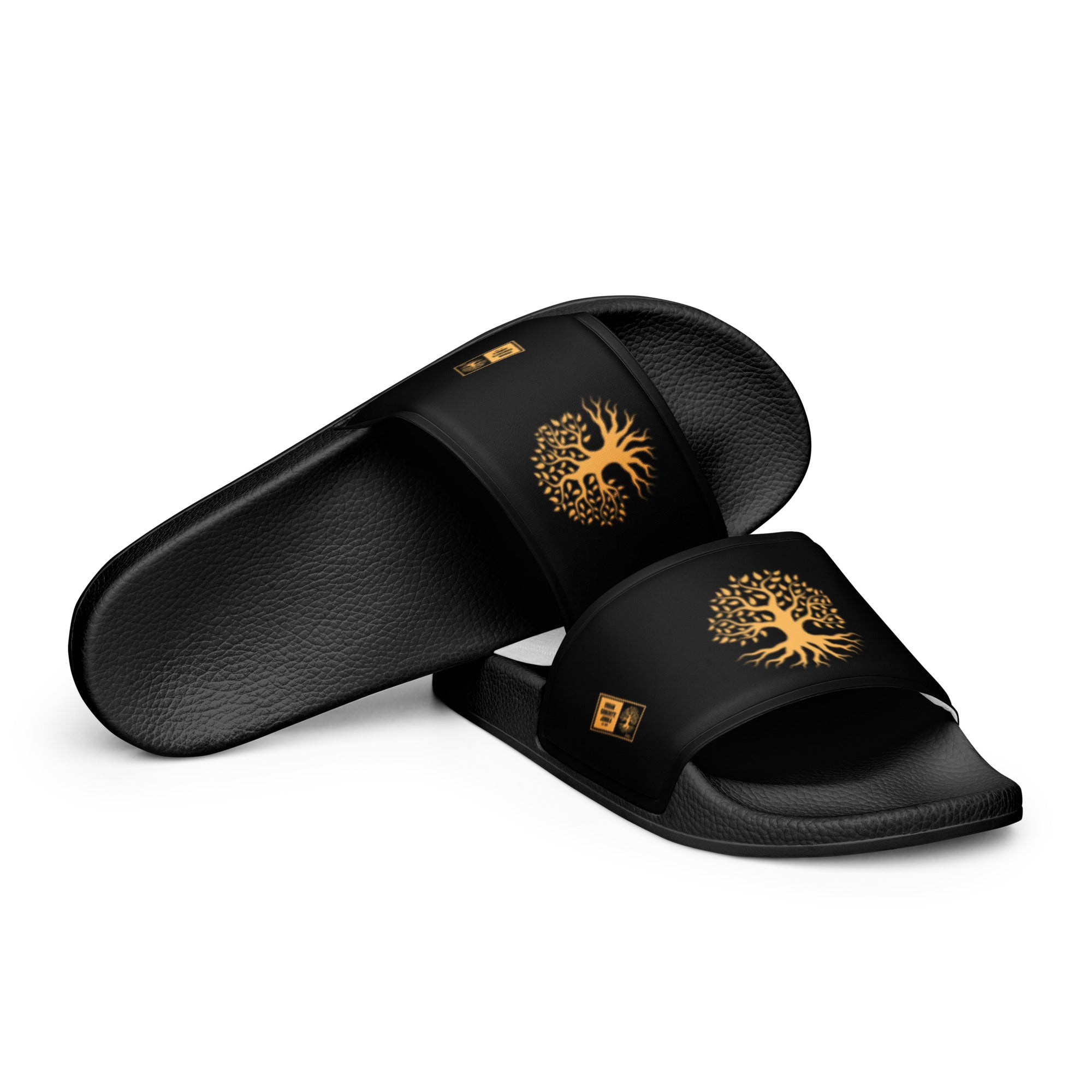 Women's slides Gface Gold Urban Concrete Jungle