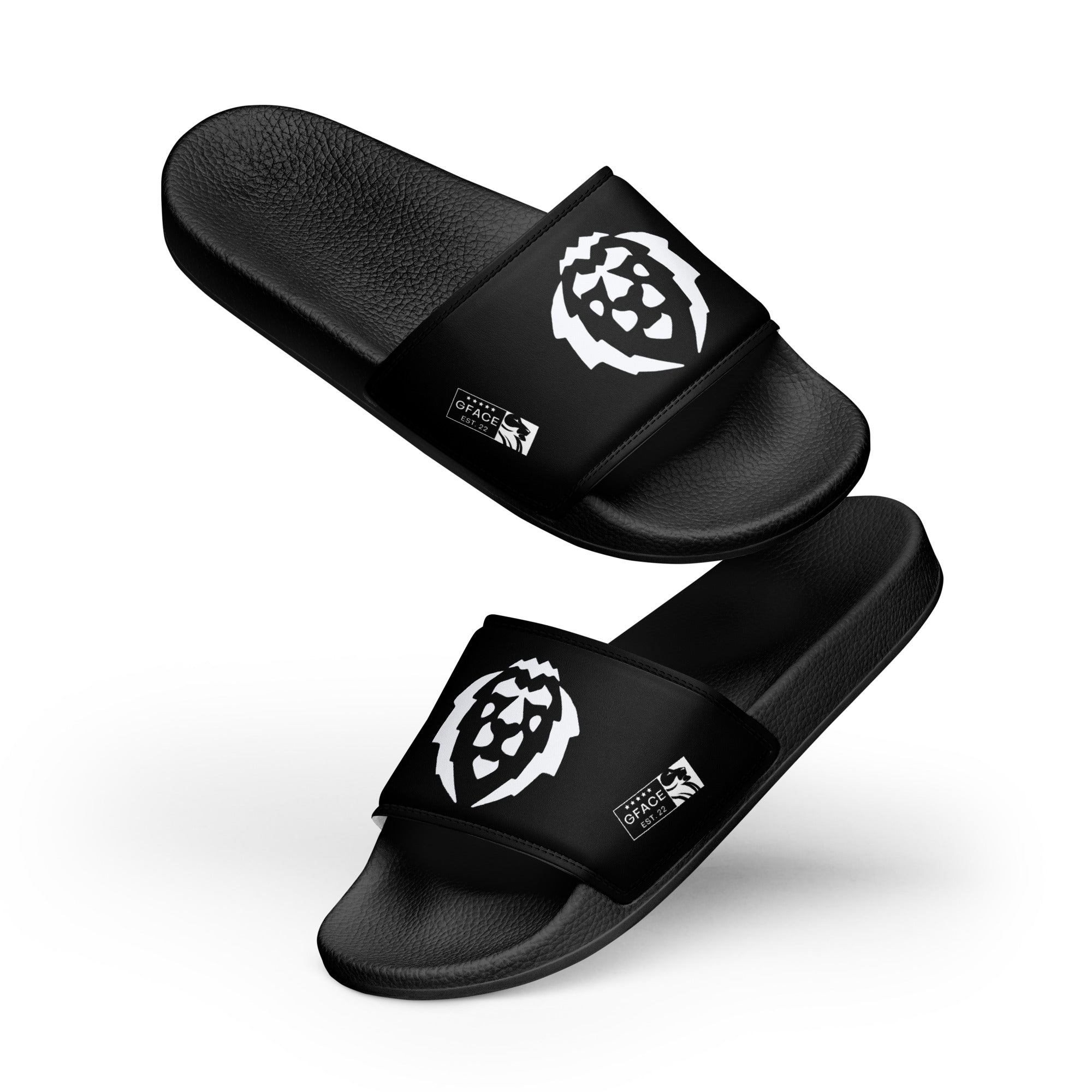 Women's Gface White Lion Slides