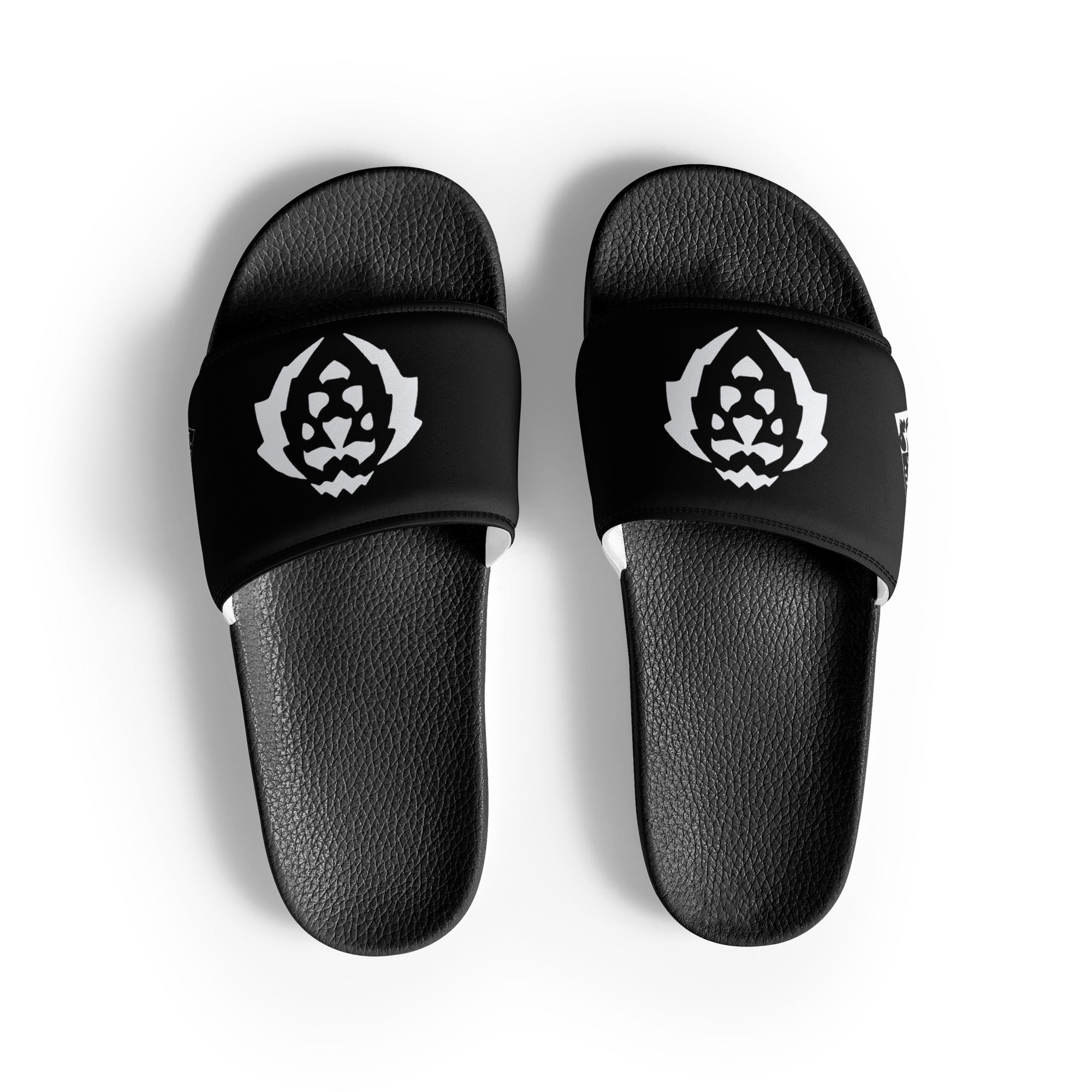 Women's Gface White Lion Slides