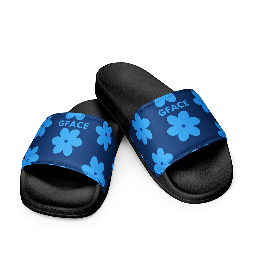 Women's Blue Flower GFACE slides