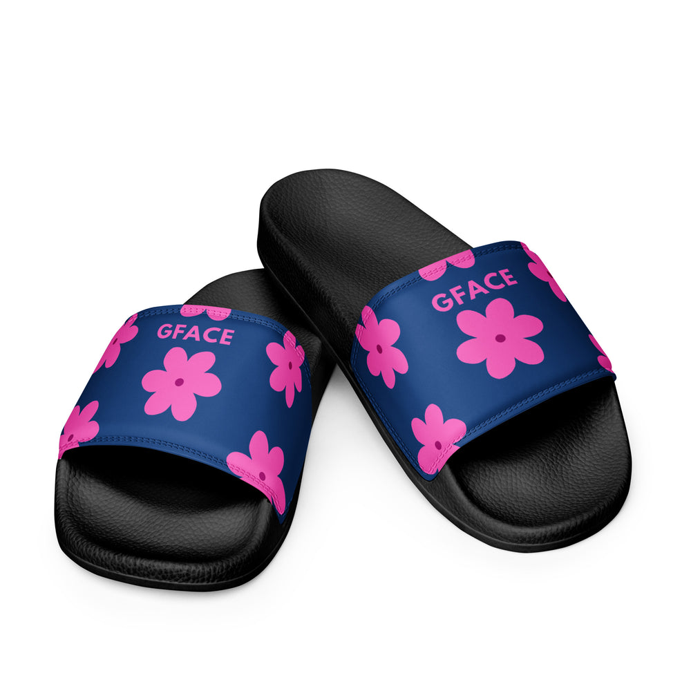 Women's pink flower Gface slides