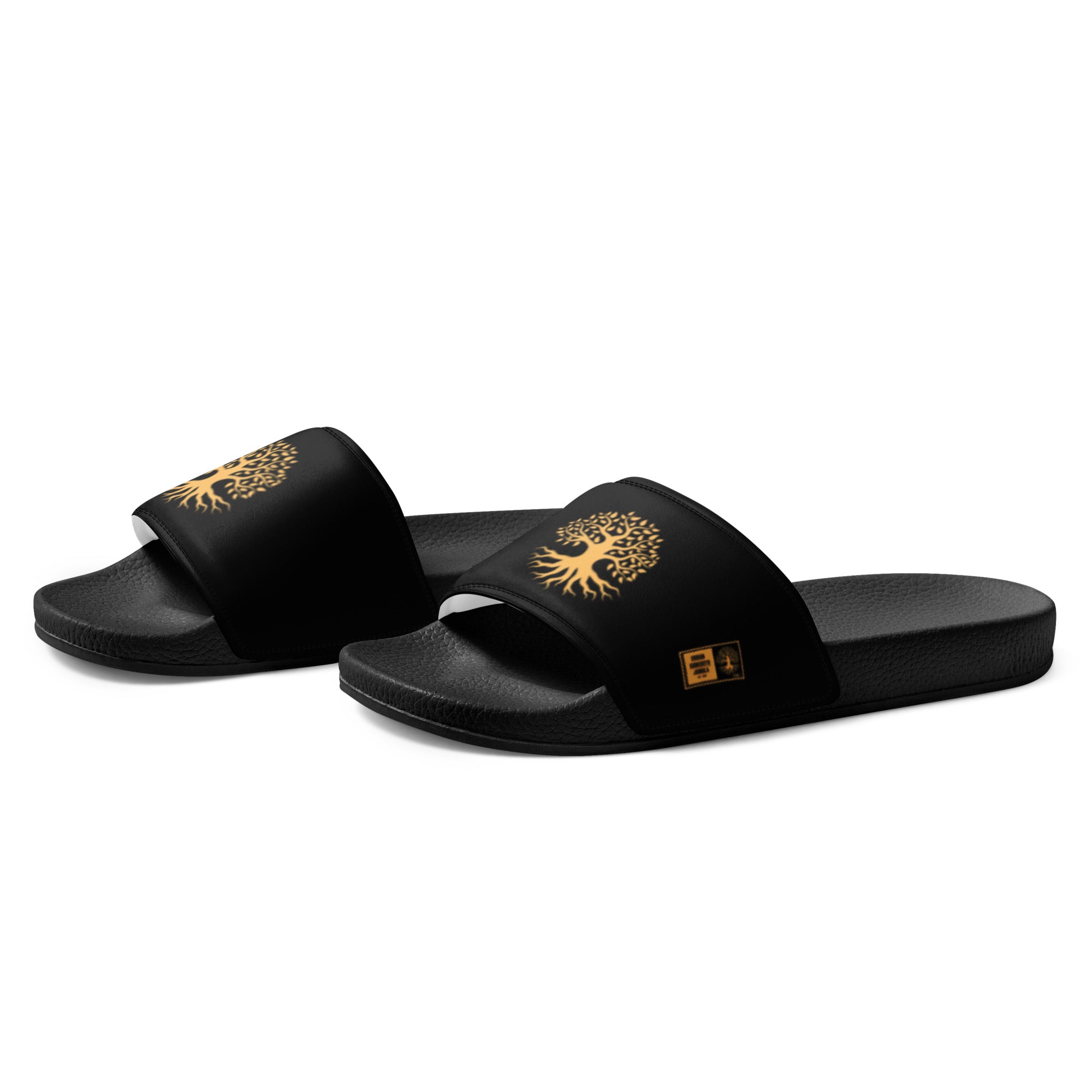 Women's slides Gface Gold Urban Concrete Jungle