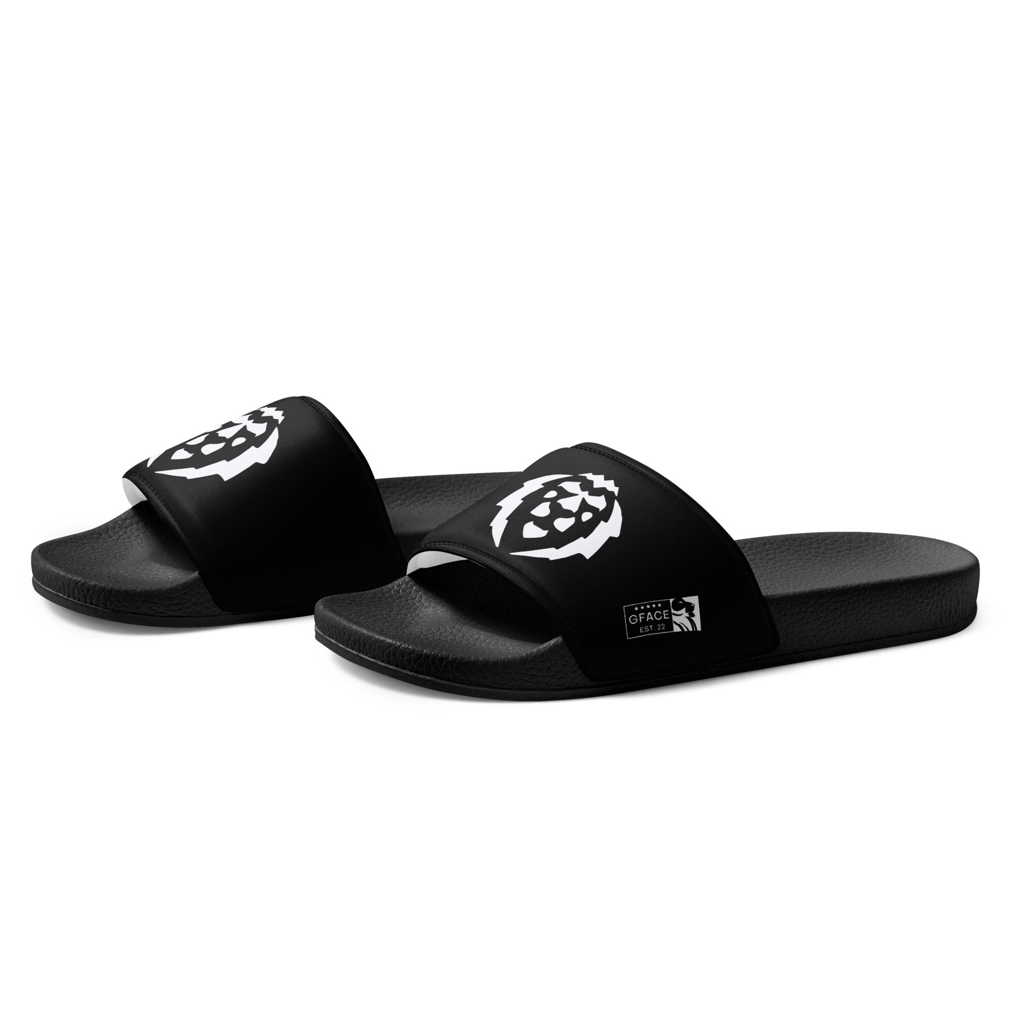 Women's Gface White Lion Slides