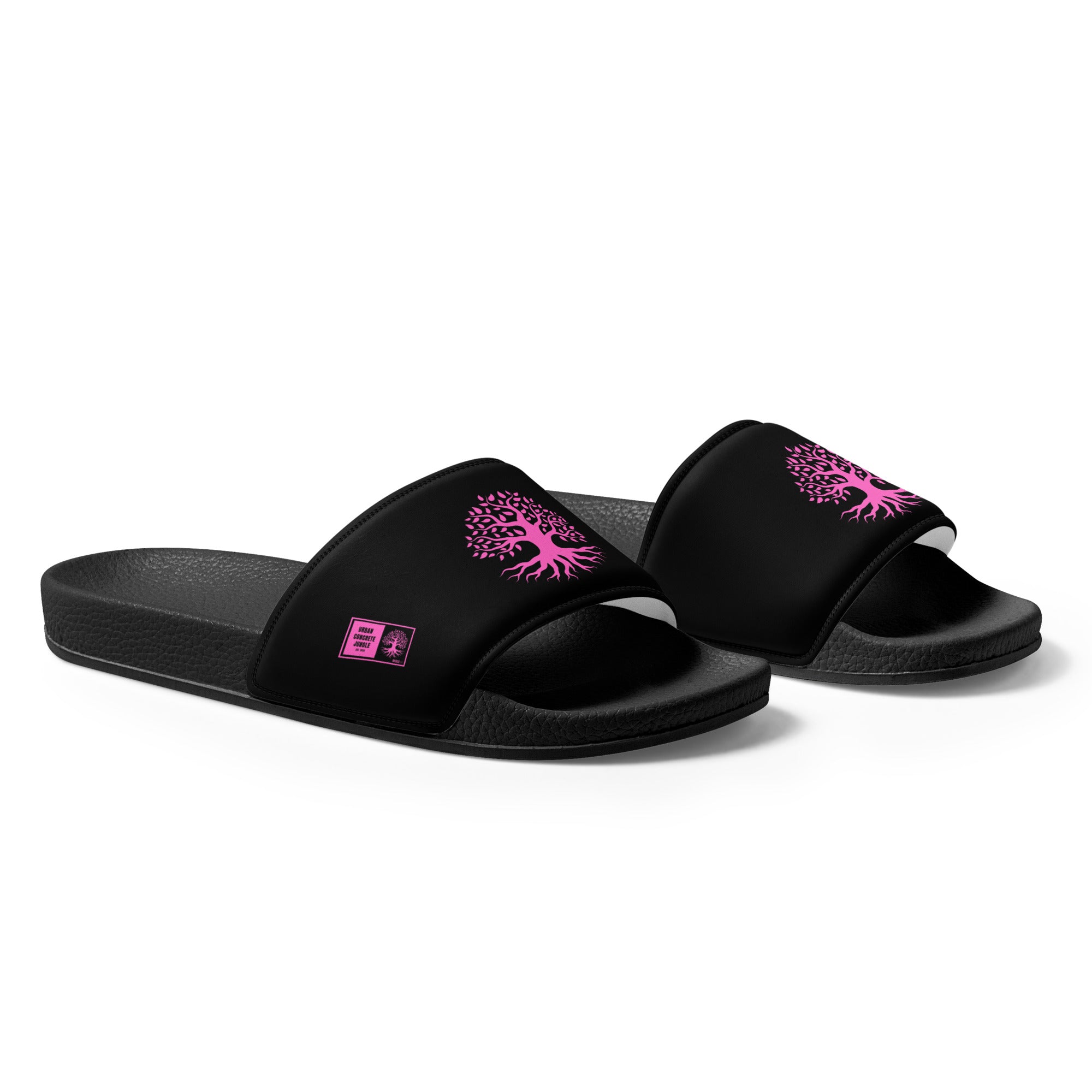 Women's slides Gface Pink Urban Concrete Jungle