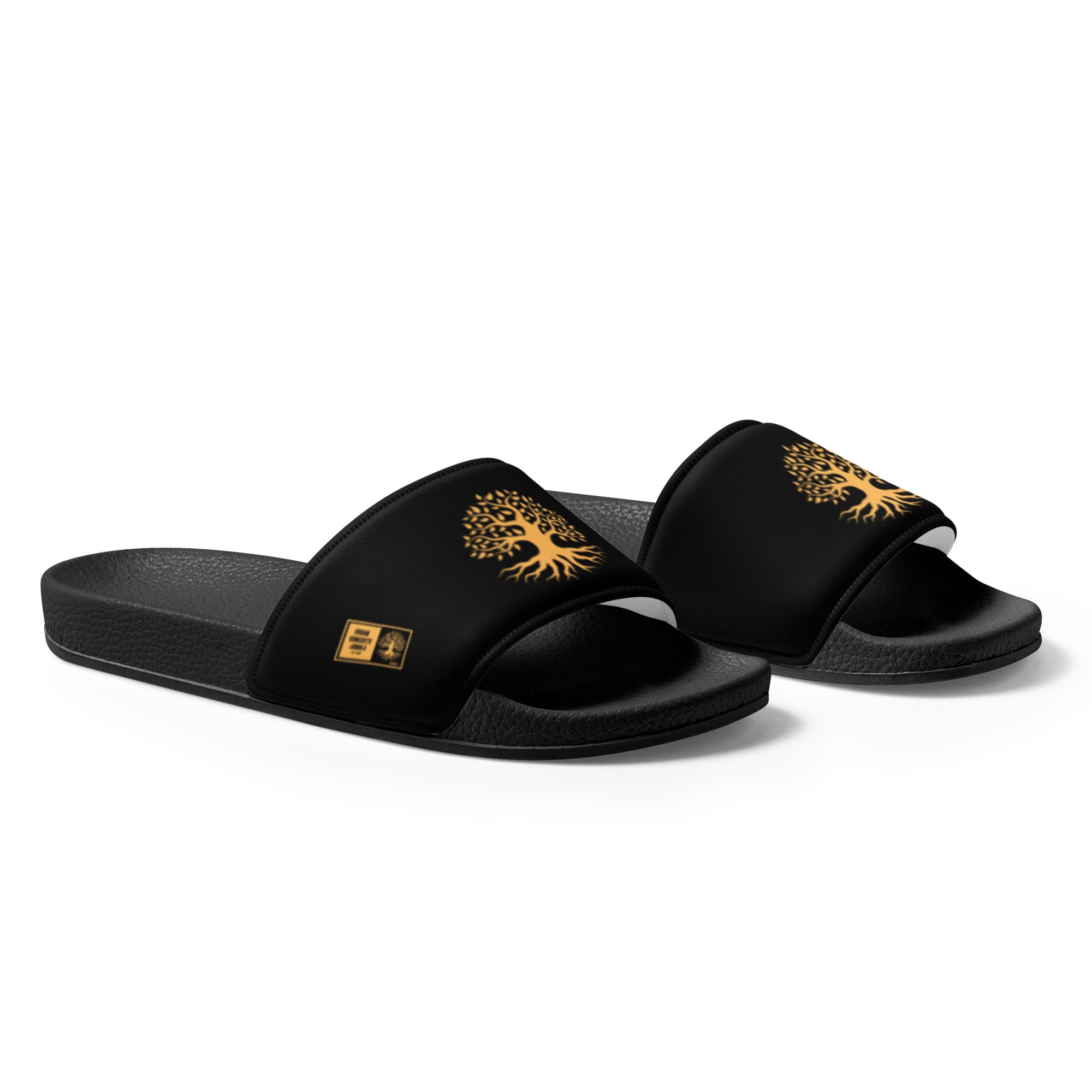 Women's slides Gface Gold Urban Concrete Jungle