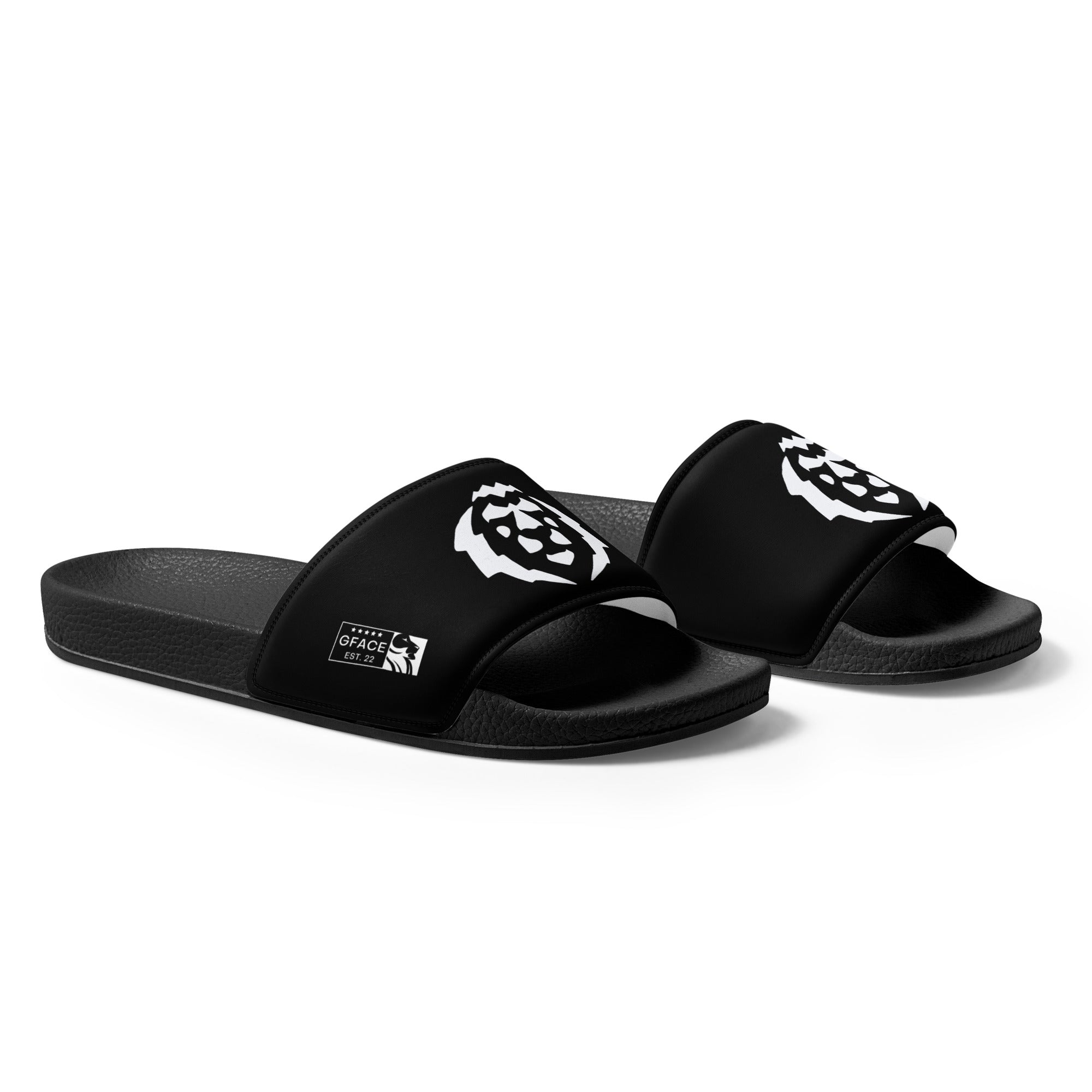 Women's Gface White Lion Slides