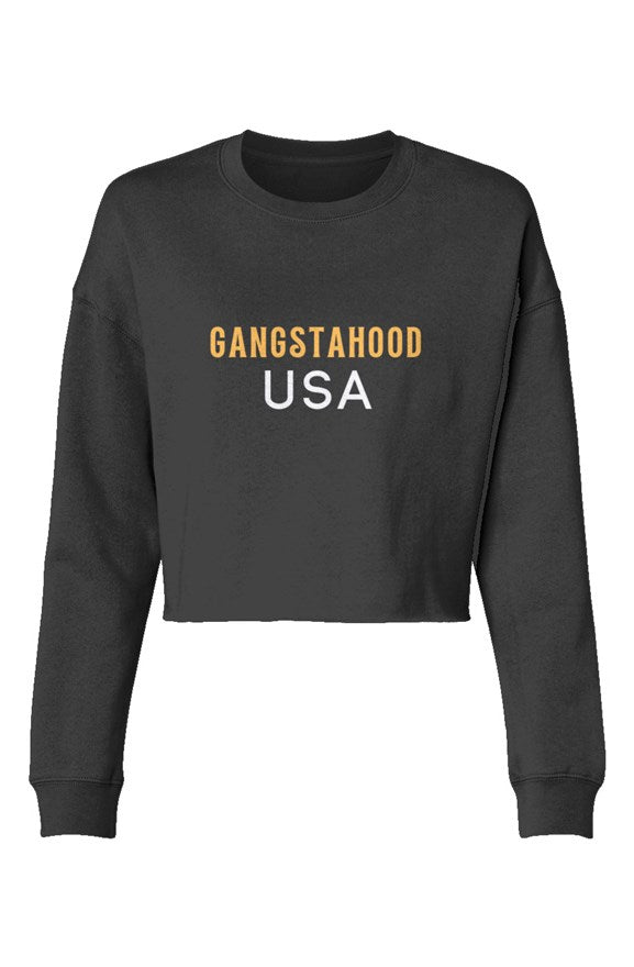 Lightweight Cropped Crew Gangstahood usa 