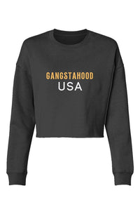 Lightweight Cropped Crew Gangstahood usa 
